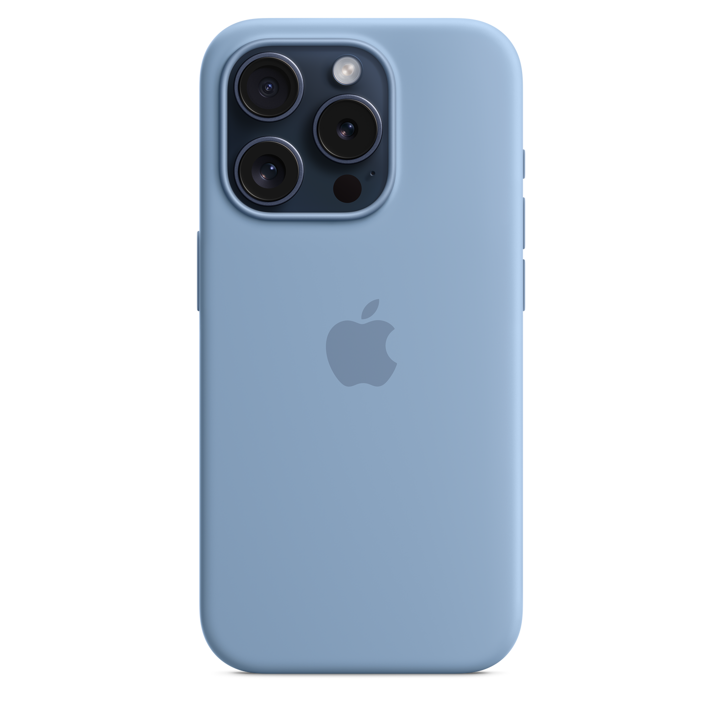 EOL Siliconenhoesje met MagSafe voor iPhone 15 Pro - Winterblauw