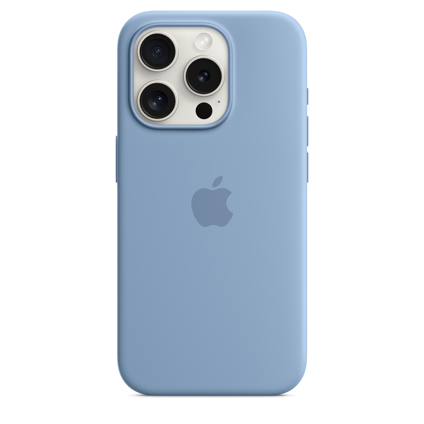 EOL Coque en silicone avec MagSafe pour iPhone 15 Pro - Bleu d’hiver