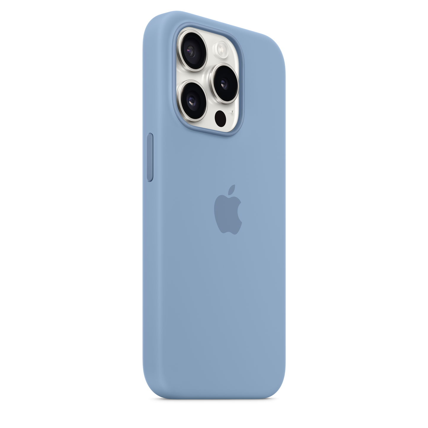 EOL Coque en silicone avec MagSafe pour iPhone 15 Pro - Bleu d’hiver