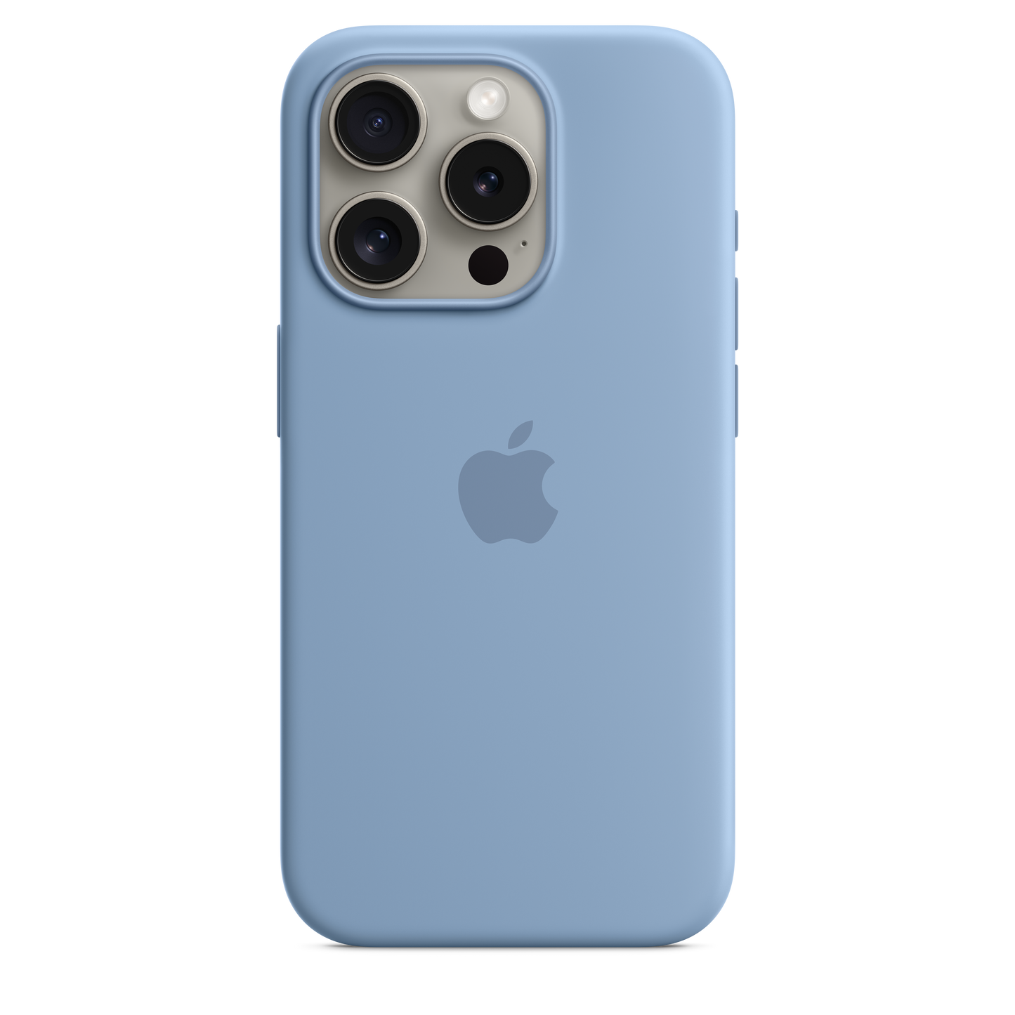 EOL Siliconenhoesje met MagSafe voor iPhone 15 Pro - Winterblauw