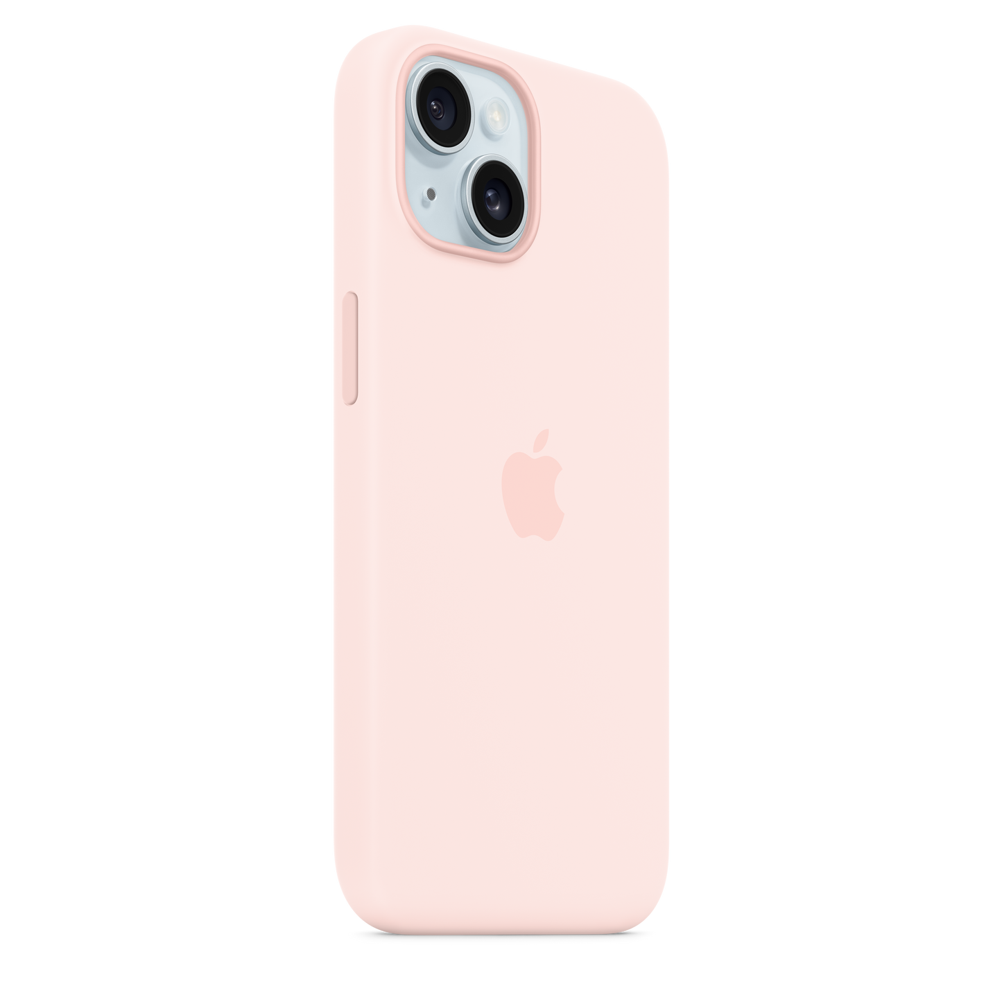 Coque en silicone avec MagSafe pour iPhone 15 - Rose pâle