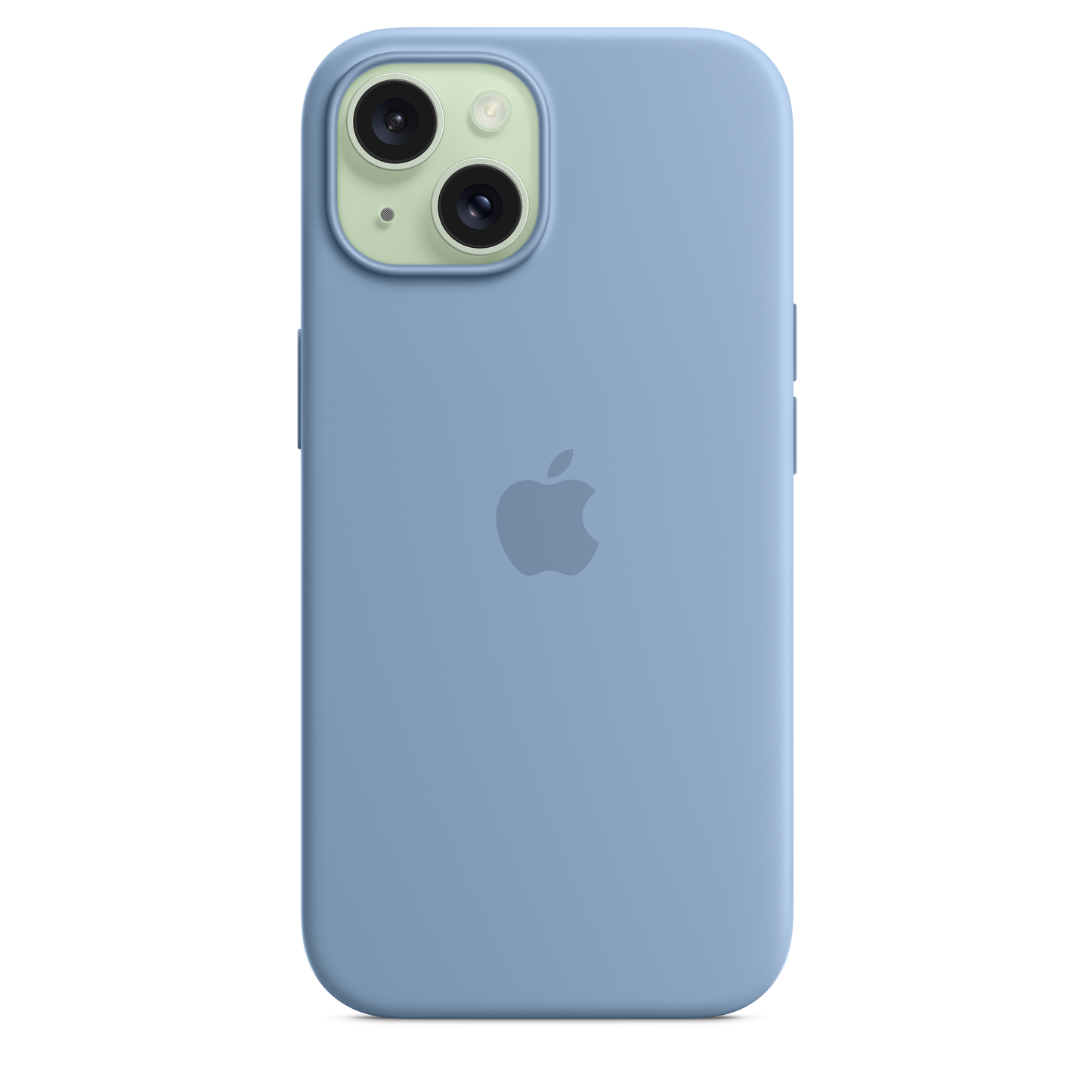 EOL Coque en silicone avec MagSafe pour iPhone 15 - Bleu d’hiver