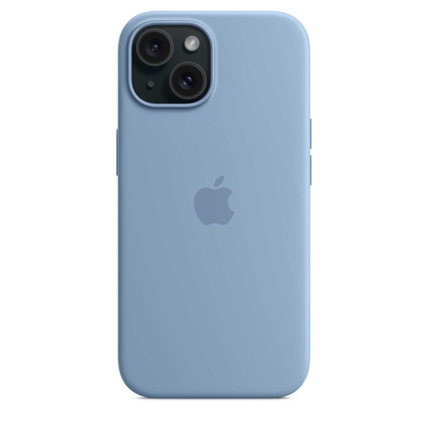 EOL Coque en silicone avec MagSafe pour iPhone 15 - Bleu d’hiver