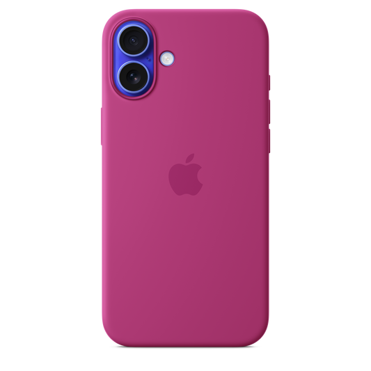 Siliconenhoesje met MagSafe voor iPhone 16 Plus - Fuchsia