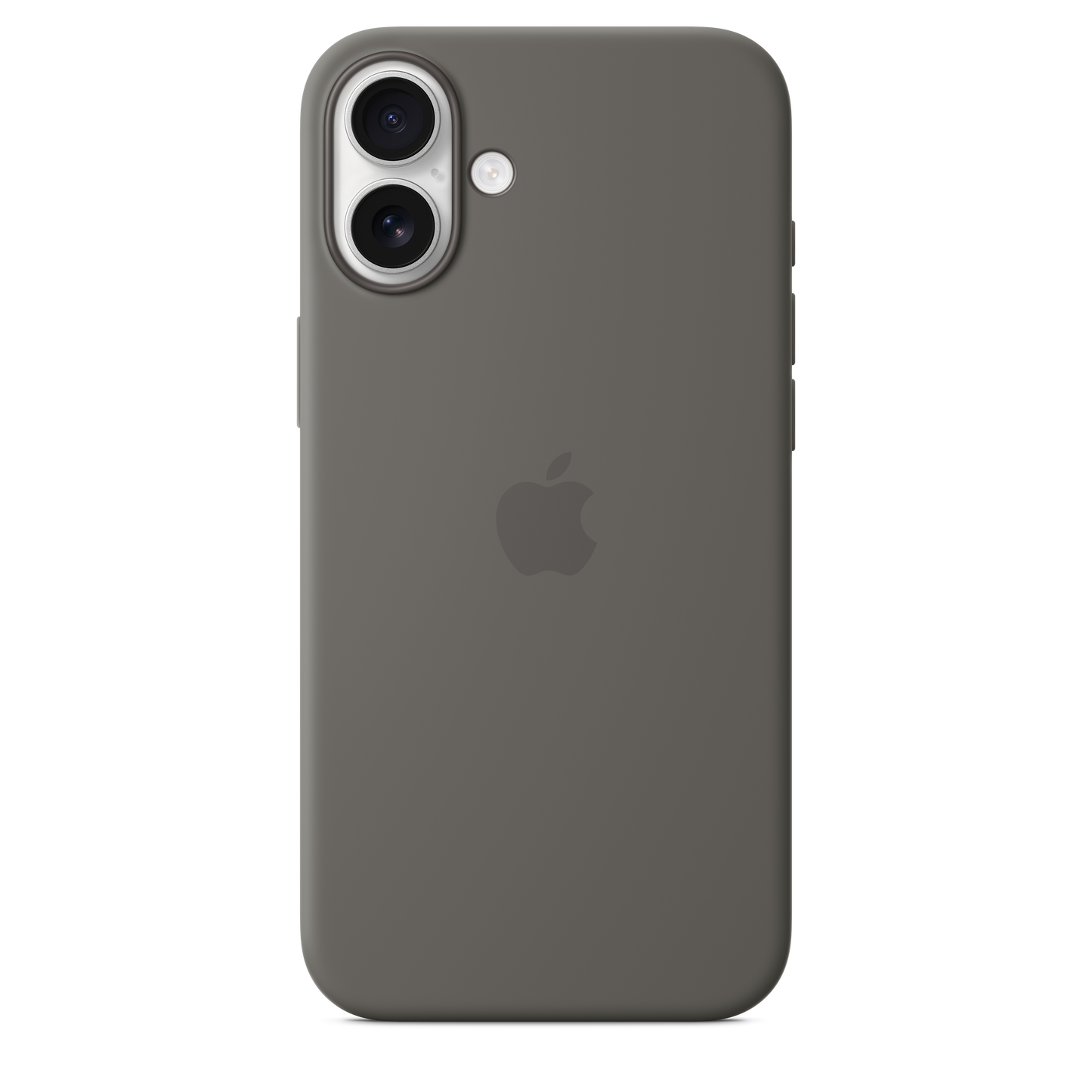 Coque en silicone avec MagSafe pour iPhone 16 Plus - Gris minéral