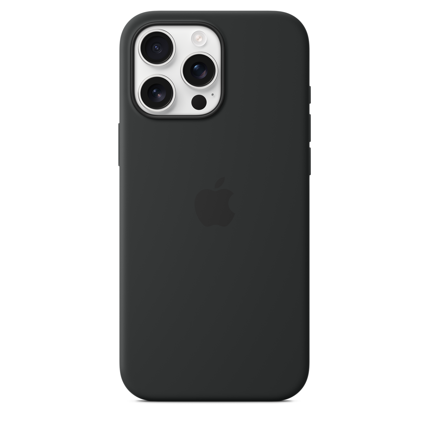 Coque en silicone avec MagSafe pour iPhone 16 Pro Max - Noir