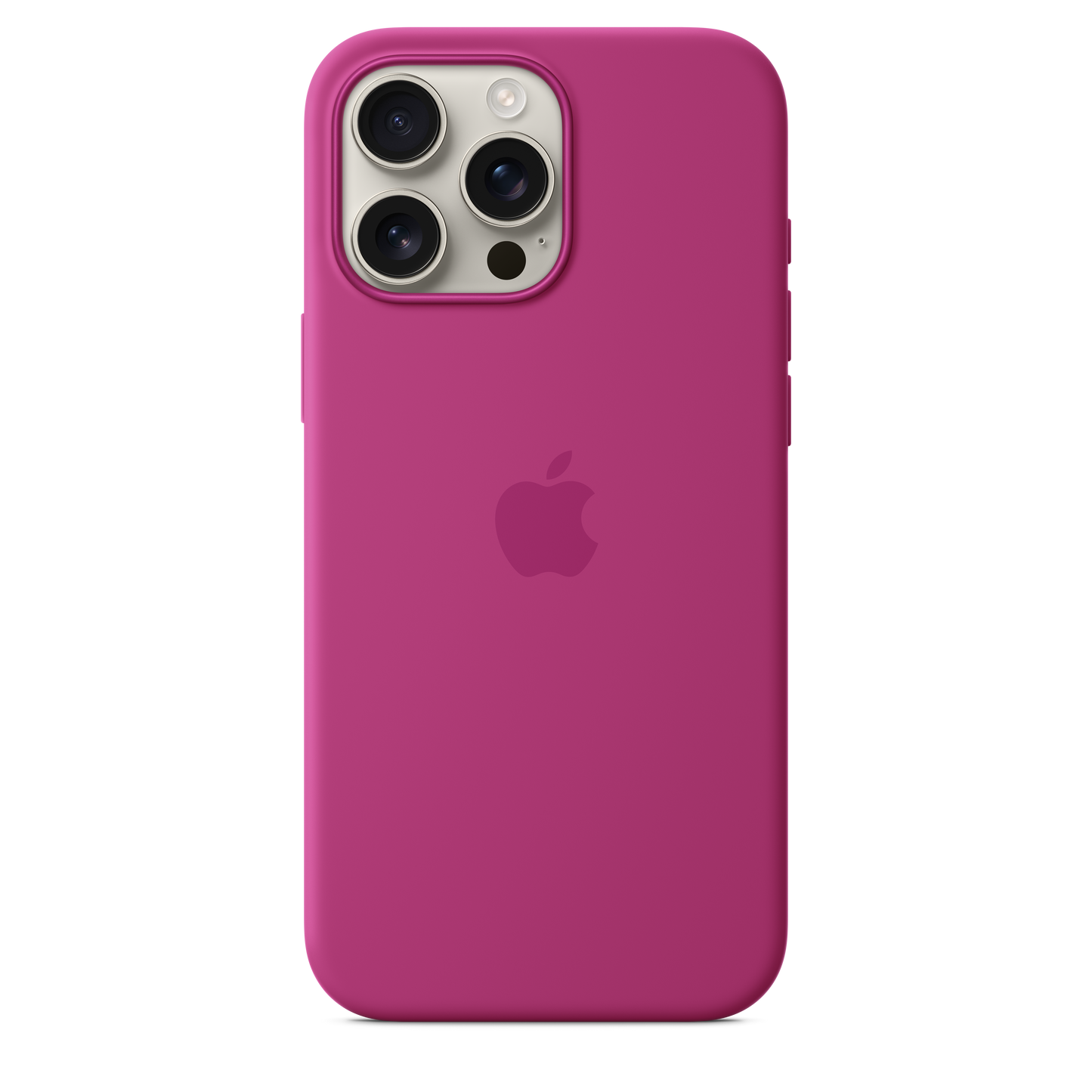 Siliconenhoesje met MagSafe voor iPhone 16 Pro Max - Fuchsia