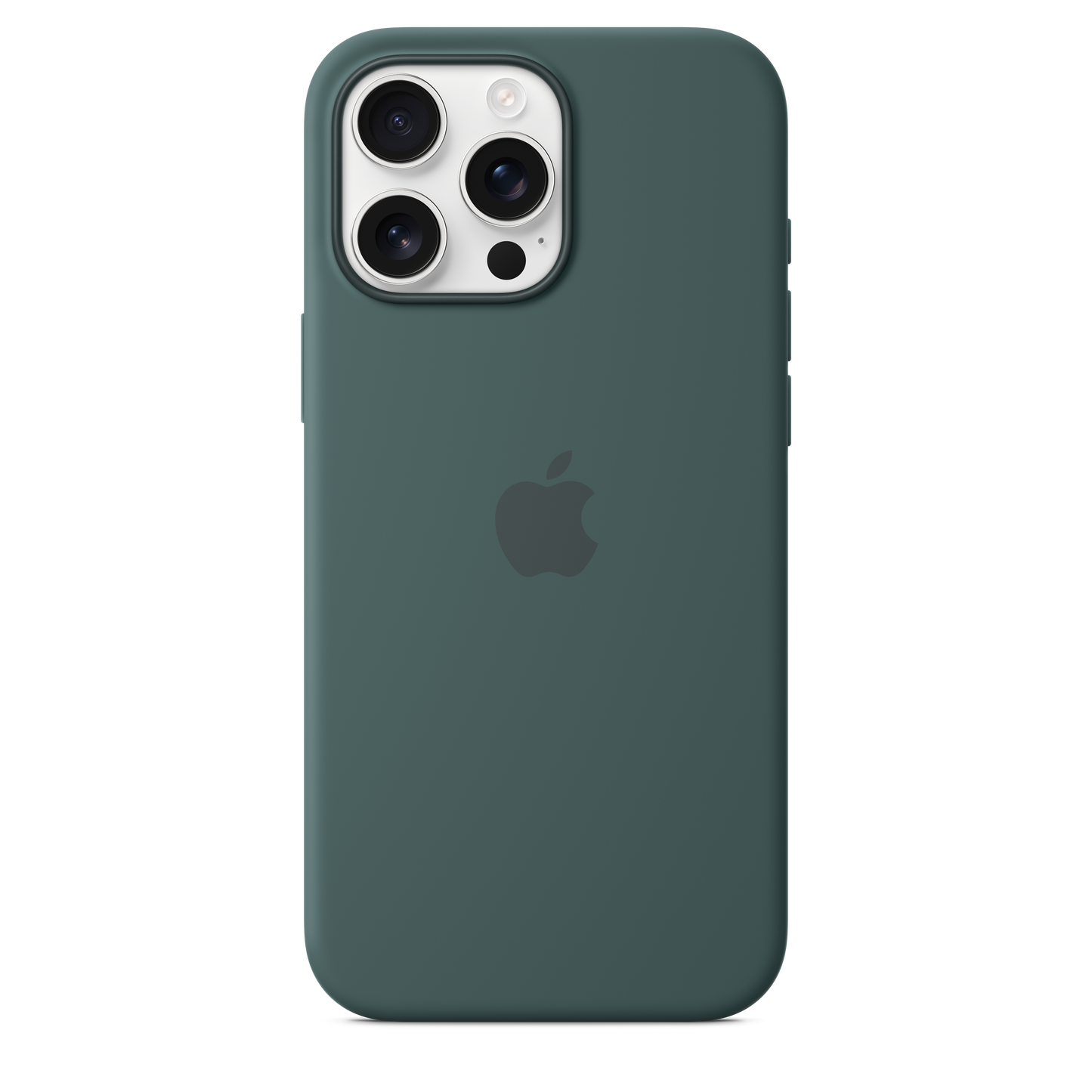 Coque en silicone avec MagSafe pour iPhone 16 Pro Max - Vert lacustre