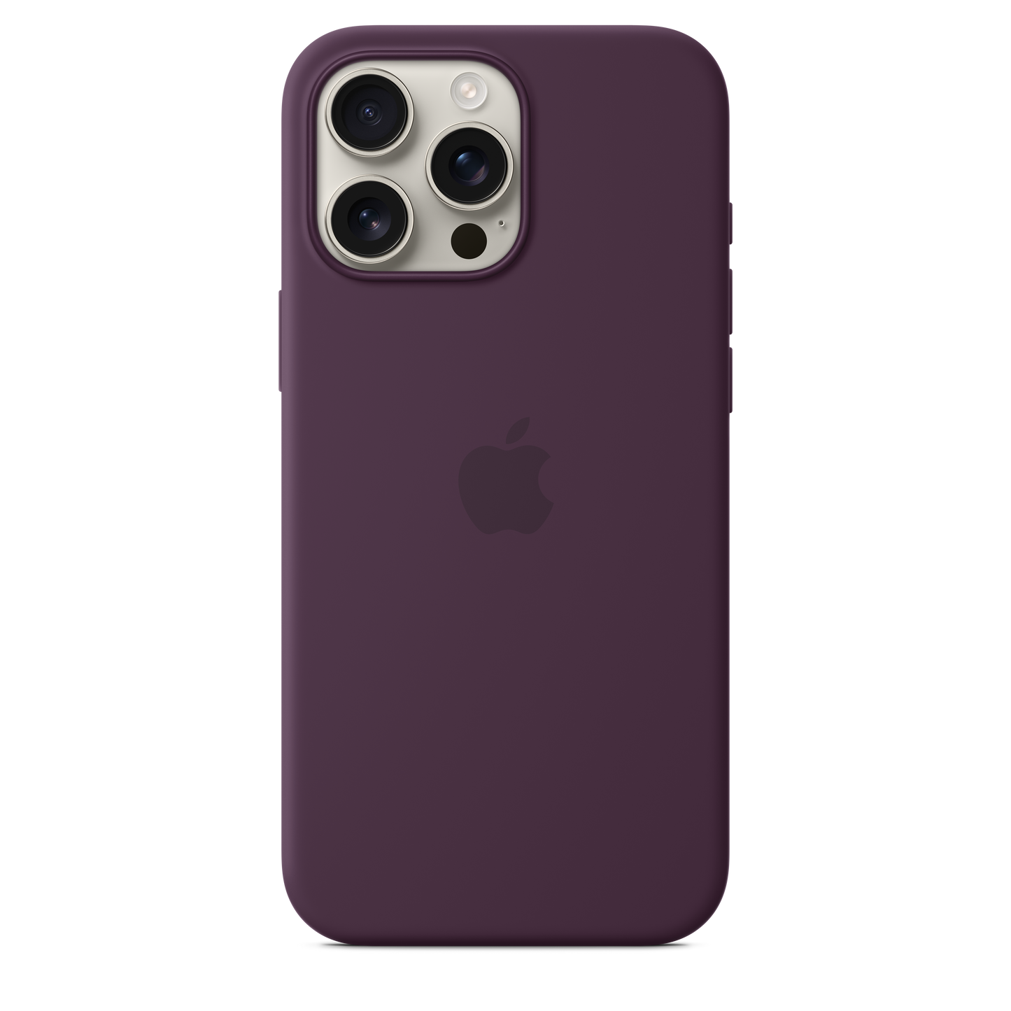 Coque en silicone avec MagSafe pour iPhone 16 Pro Max - Prune