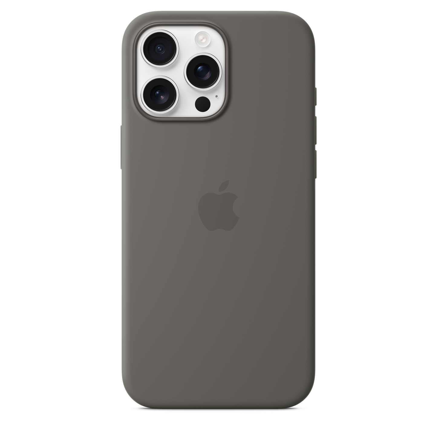 Coque en silicone avec MagSafe pour iPhone 16 Pro Max - Gris minéral