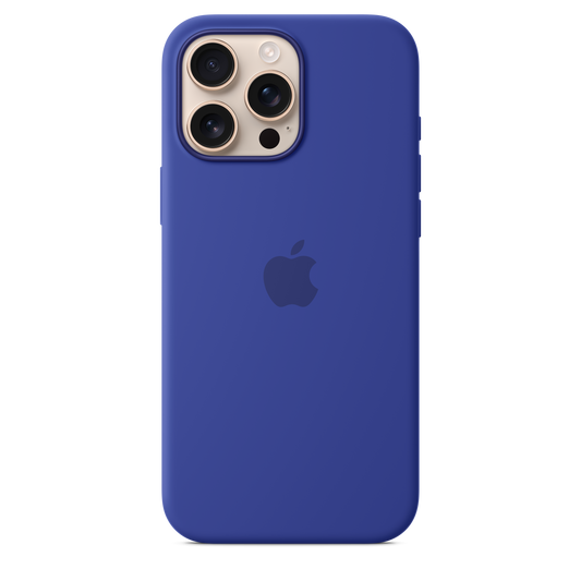 Coque en silicone avec MagSafe pour iPhone 16 Pro Max - Outremer