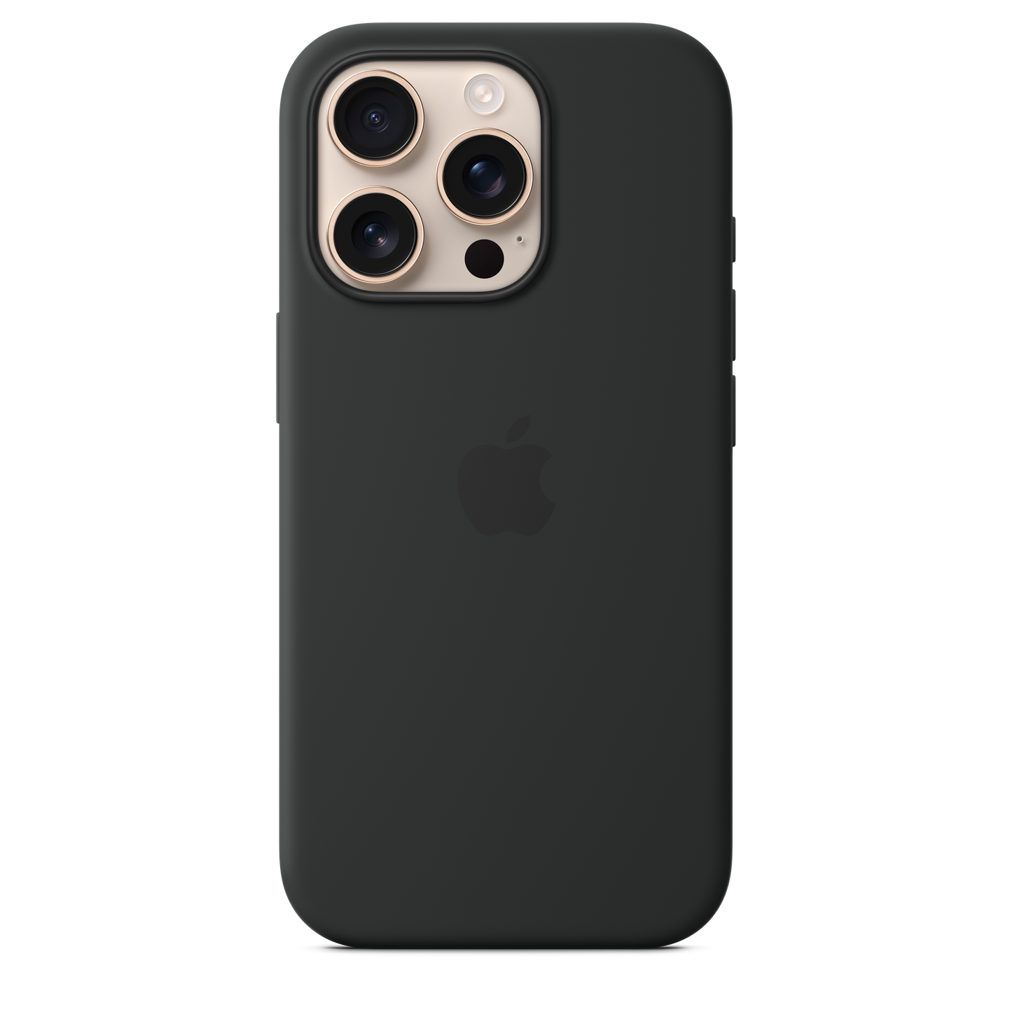 Coque en silicone avec MagSafe pour iPhone 16 Pro - Noir