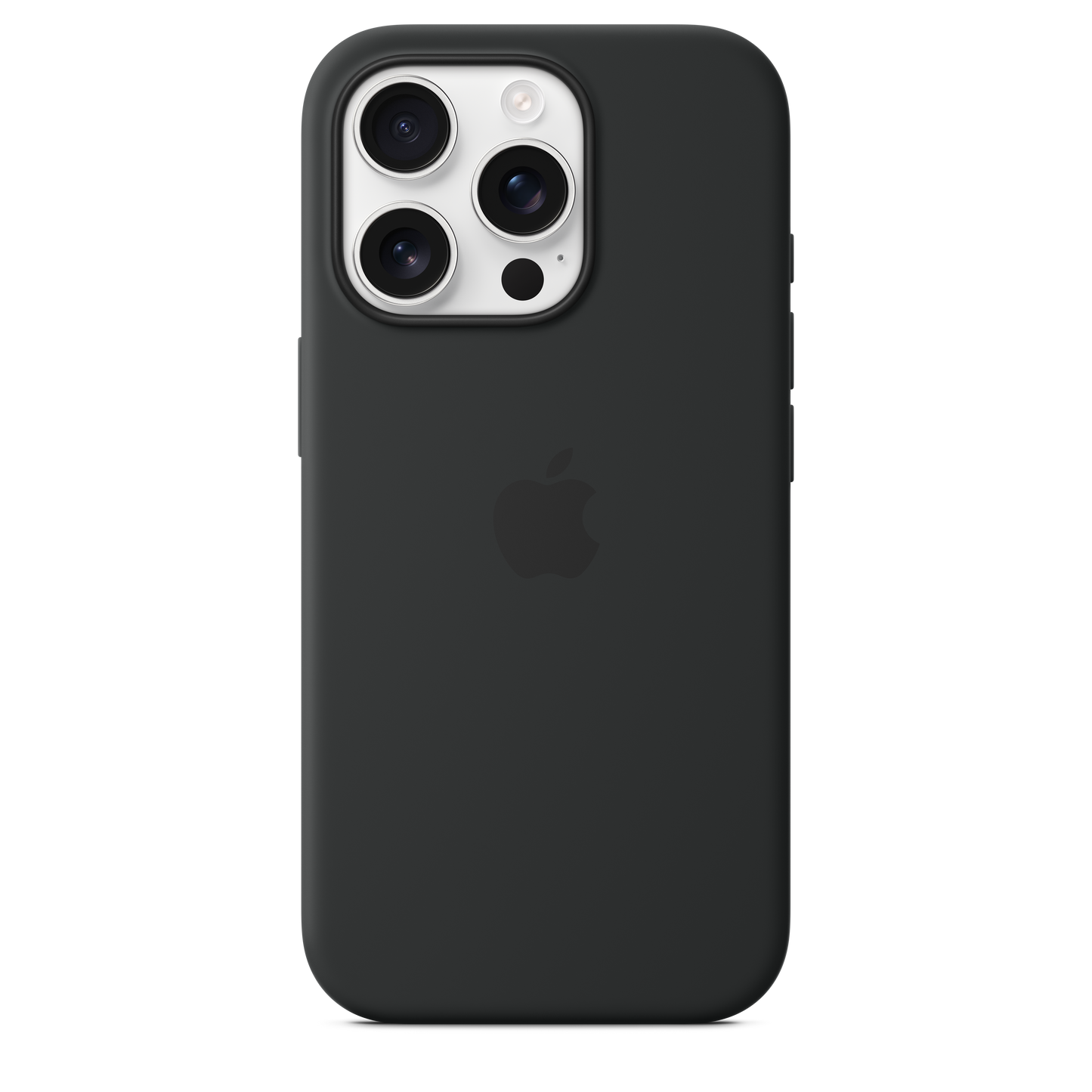 Coque en silicone avec MagSafe pour iPhone 16 Pro - Noir