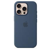 Coque en silicone avec MagSafe pour iPhone 16 Pro - Denim