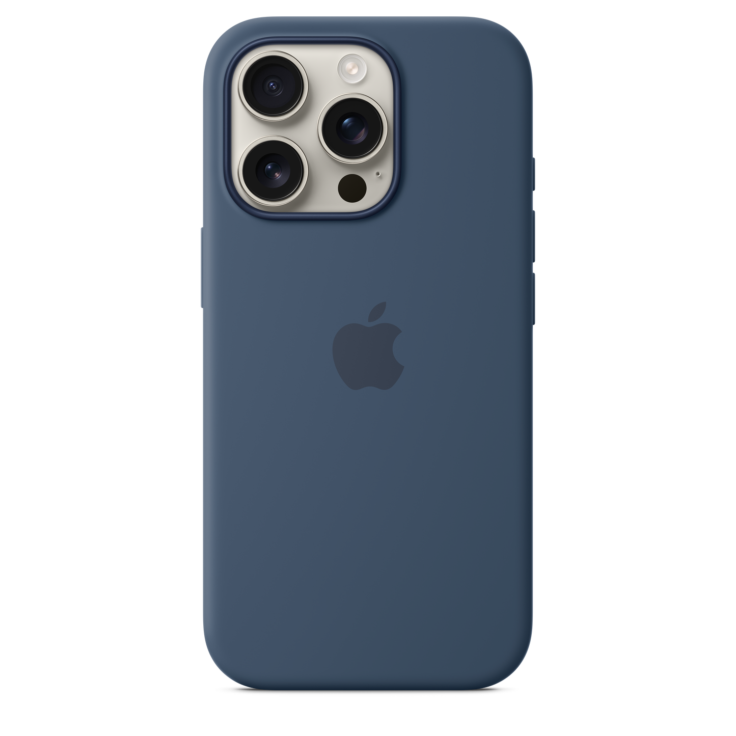 Coque en silicone avec MagSafe pour iPhone 16 Pro - Denim