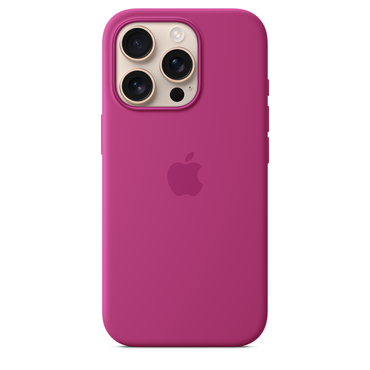 Coque en silicone avec MagSafe pour iPhone 16 Pro - Fuchsia