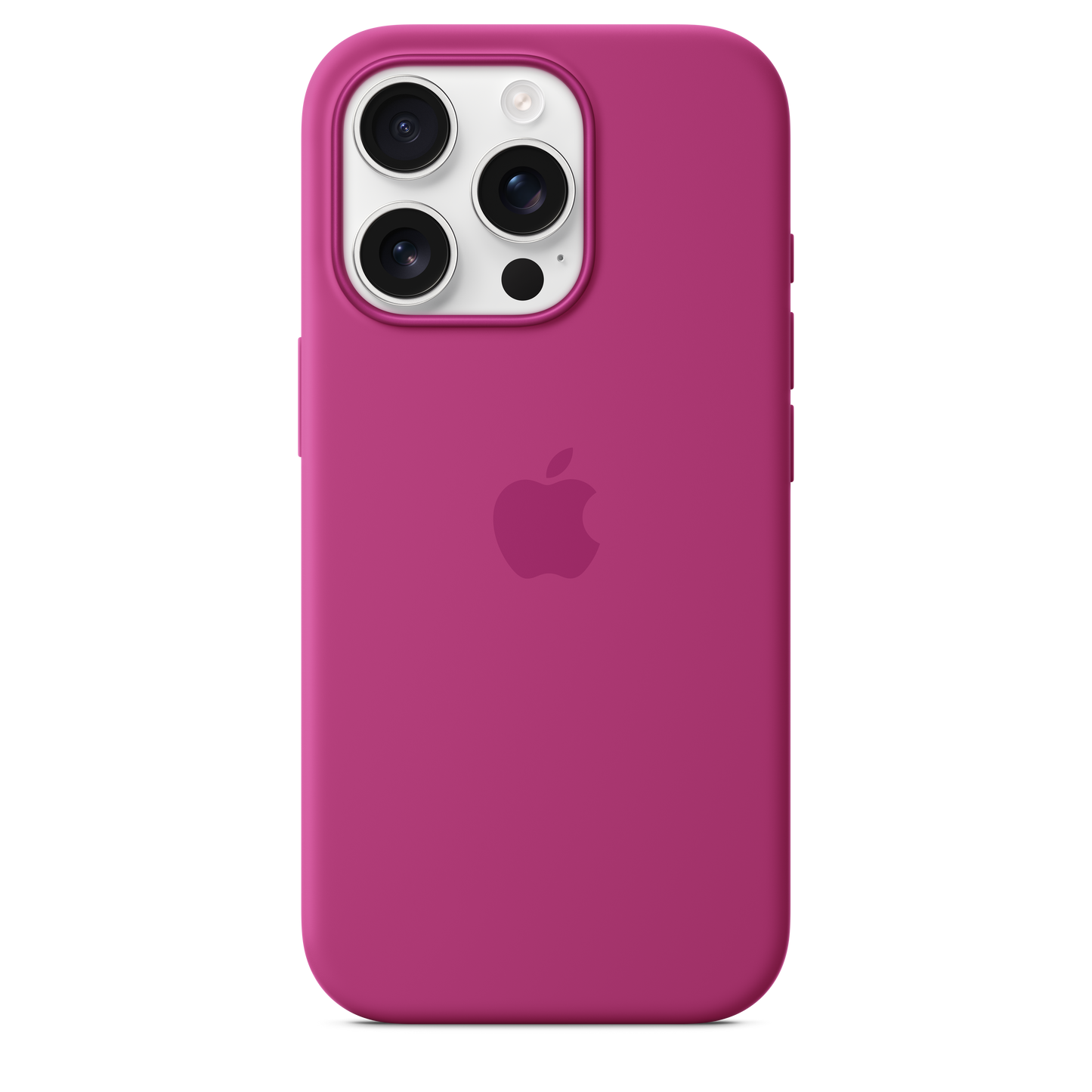 Coque en silicone avec MagSafe pour iPhone 16 Pro - Fuchsia