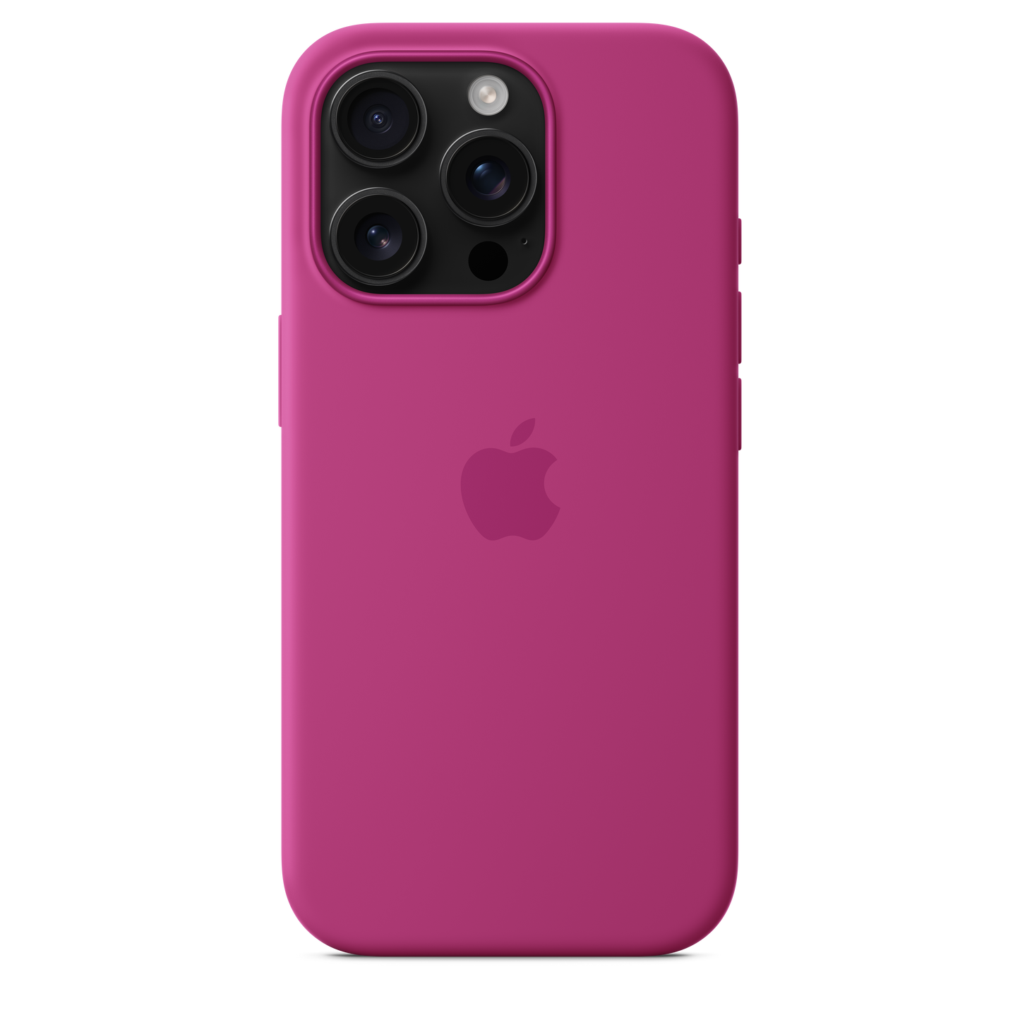 Coque en silicone avec MagSafe pour iPhone 16 Pro - Fuchsia