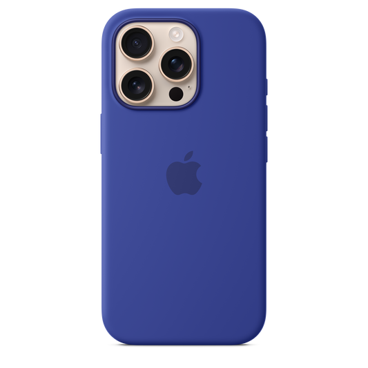 Coque en silicone avec MagSafe pour iPhone 16 Pro - Outremer