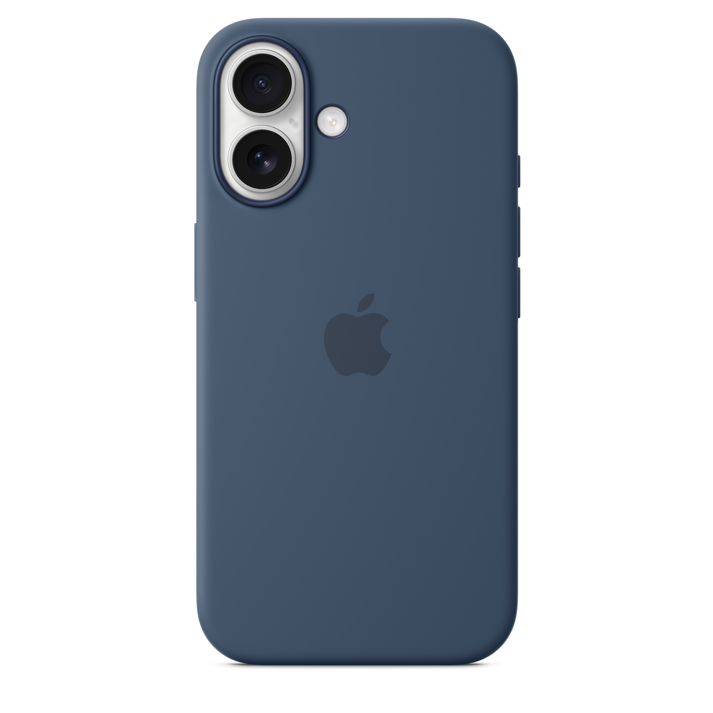 Coque en silicone avec MagSafe pour iPhone 16 - Denim