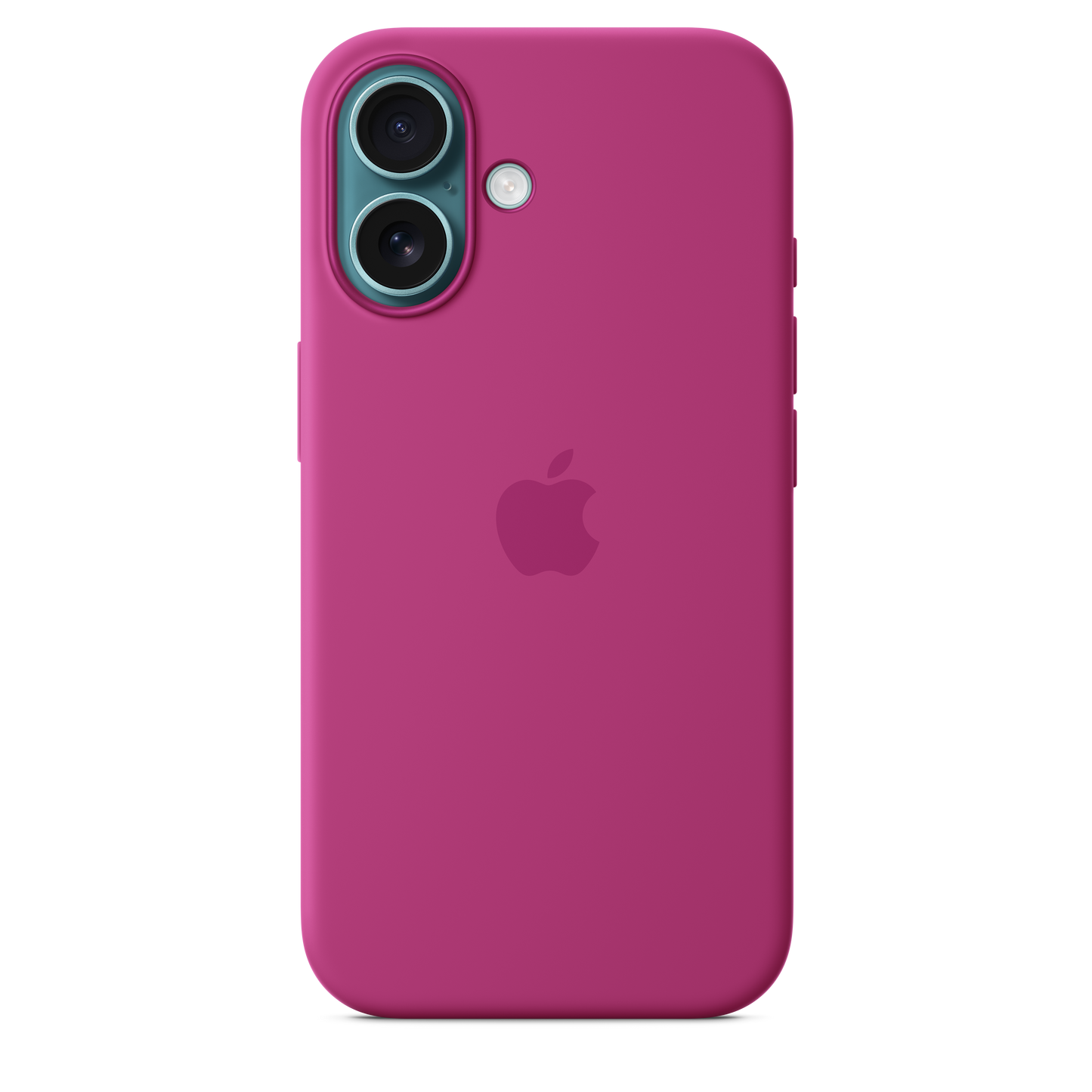 Siliconenhoesje met MagSafe voor iPhone 16 - Fuchsia