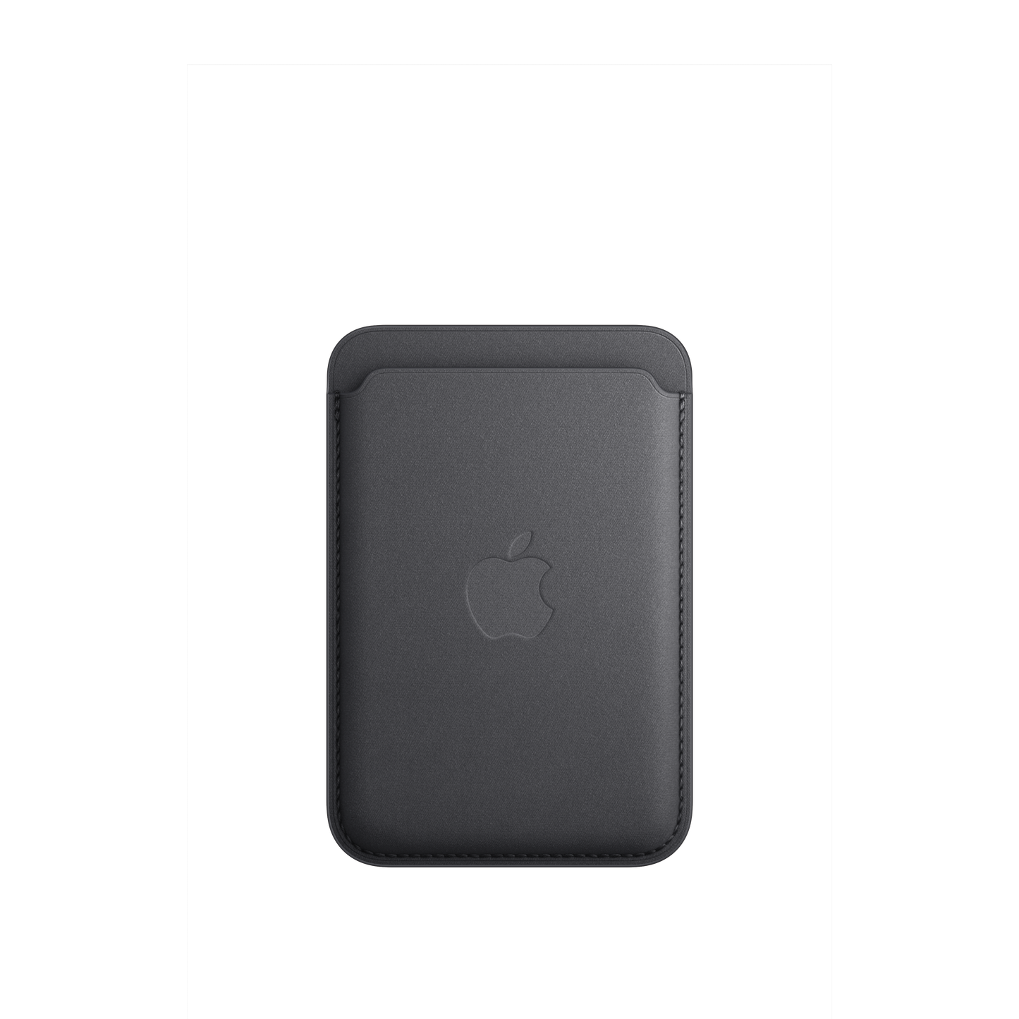 Porte‑cartes en tissage fin pour iPhone avec MagSafe - Noir