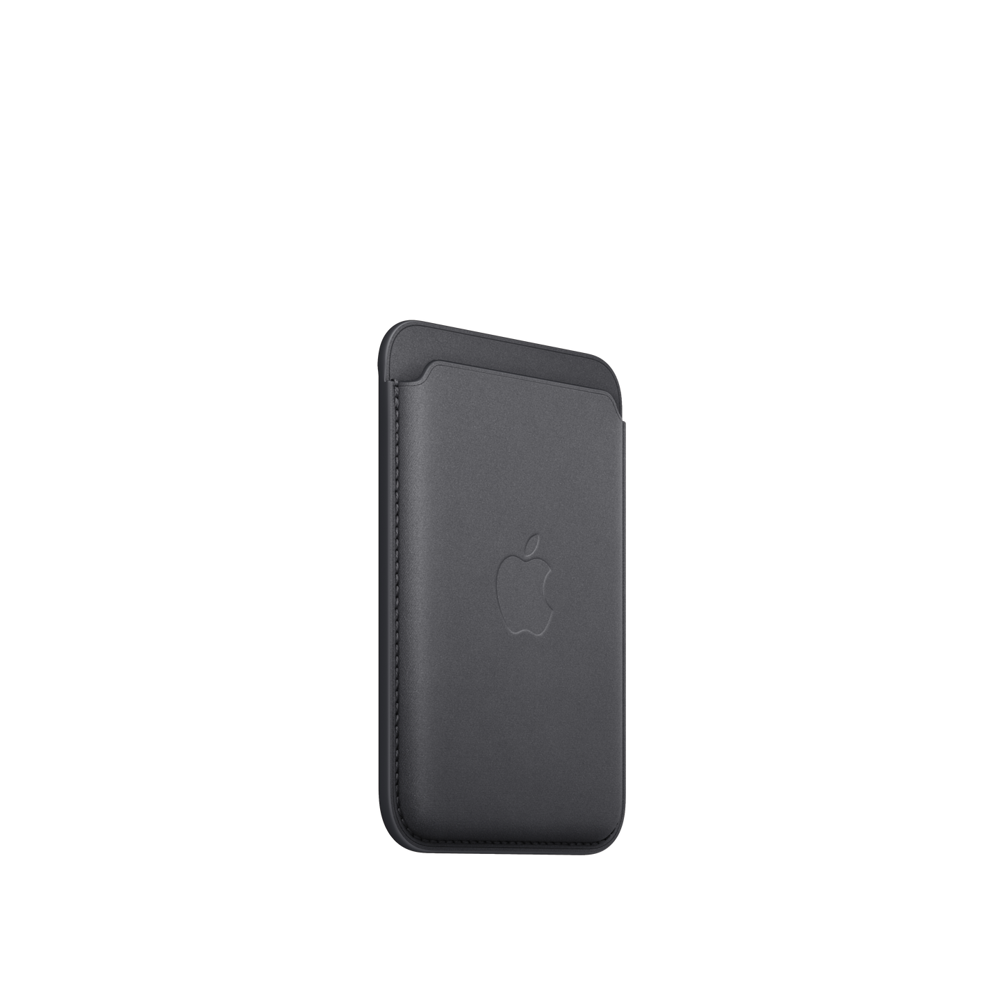 Porte‑cartes en tissage fin pour iPhone avec MagSafe - Noir