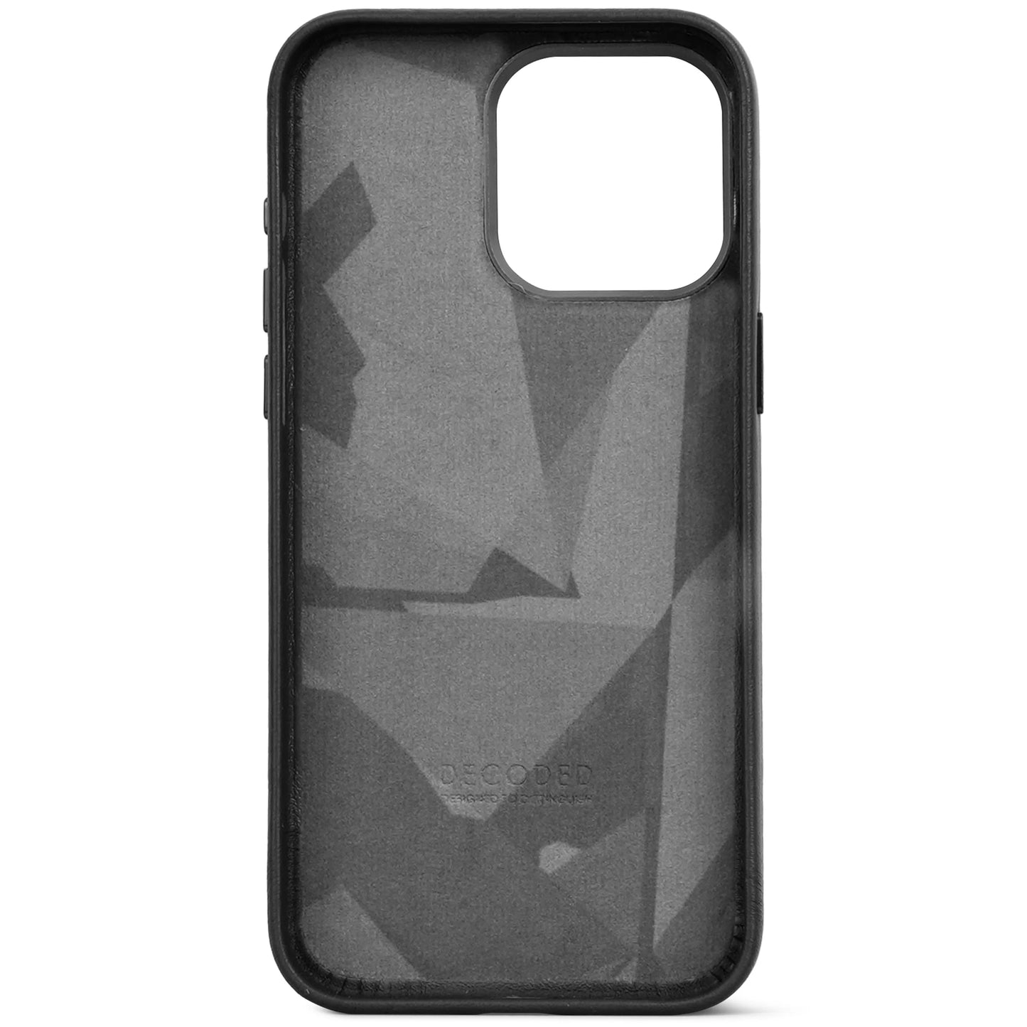 Decoded Housse en cuir pour iPhone 15 Pro Max - Noir