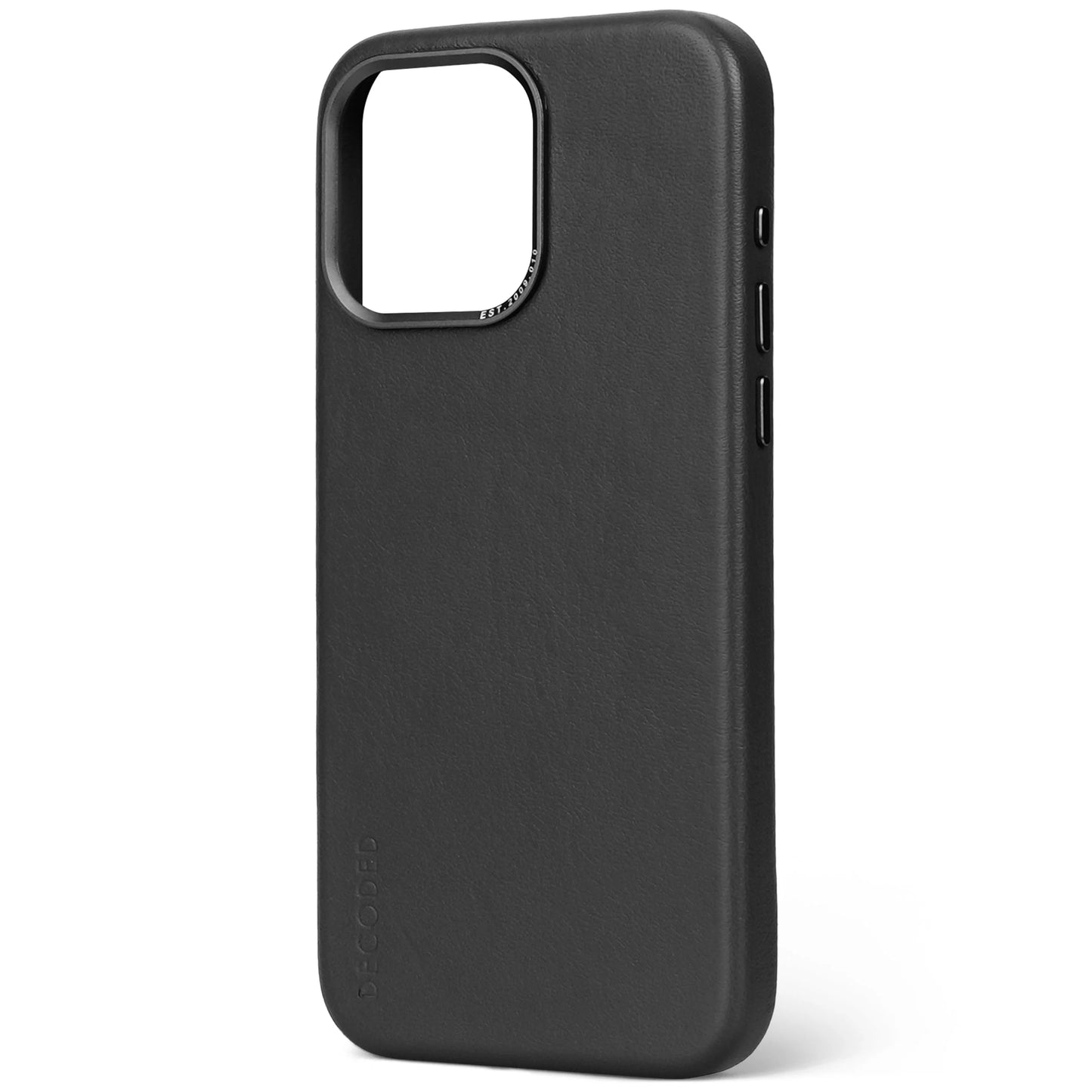 Decoded Housse en cuir pour iPhone 15 Pro Max - Noir