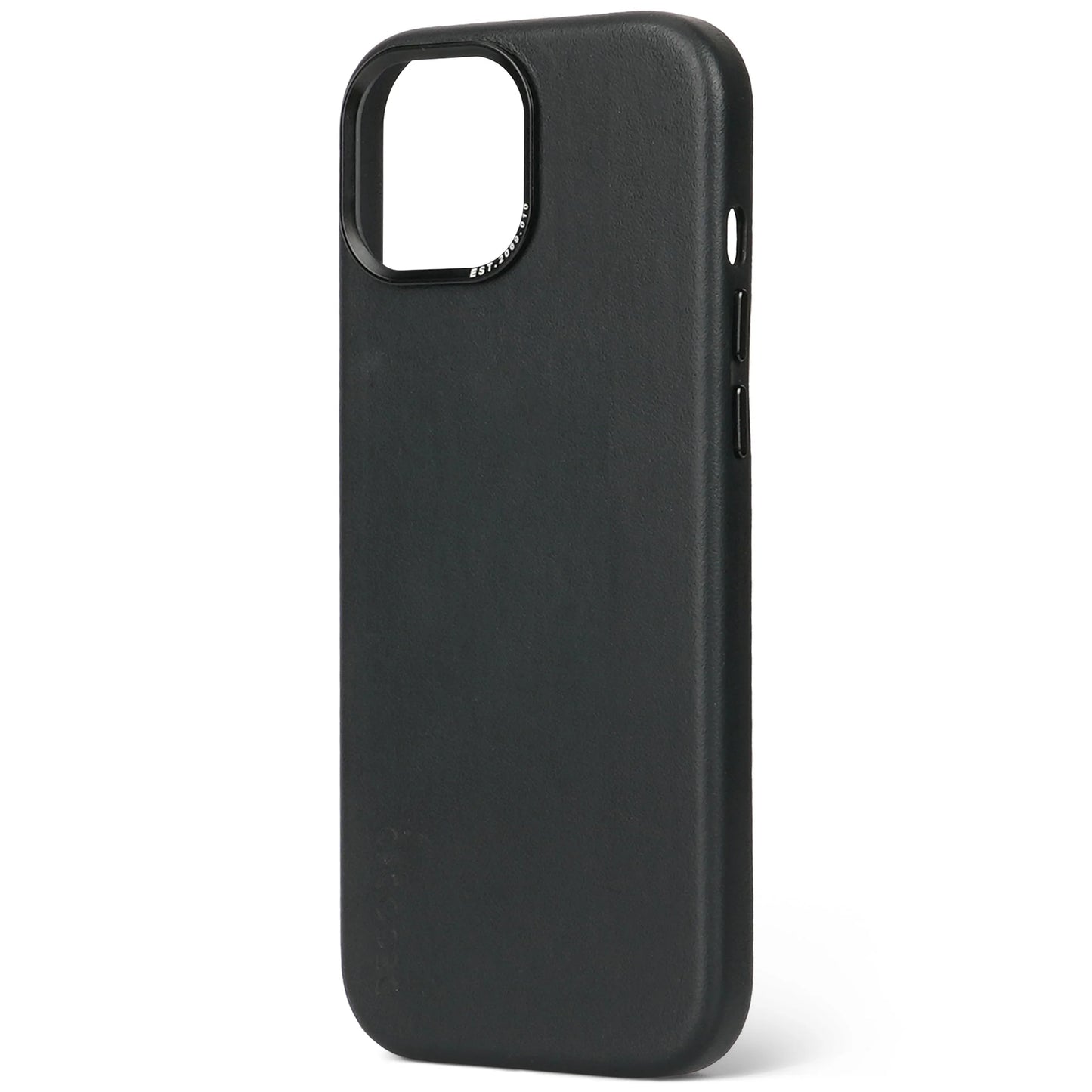 Decoded Housse en cuir pour iPhone 15 - Noir