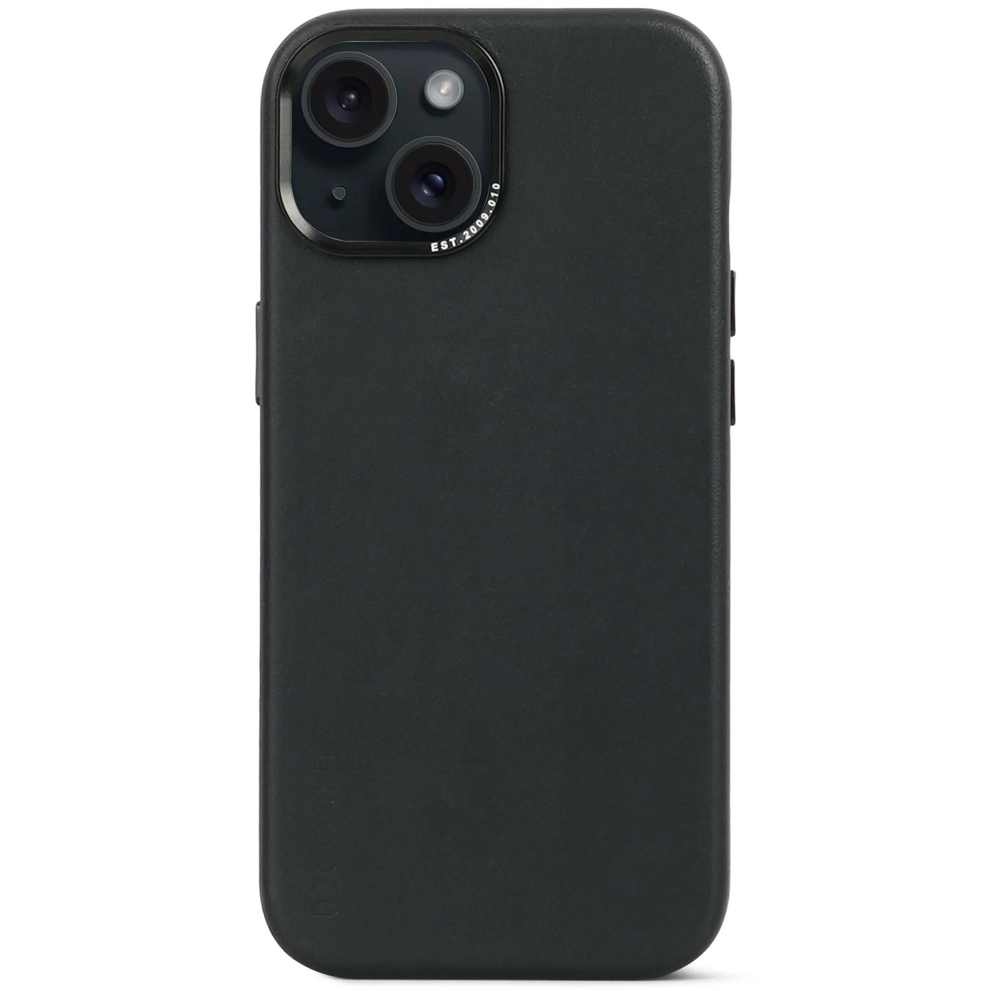 Decoded Housse en cuir pour iPhone 15 - Noir