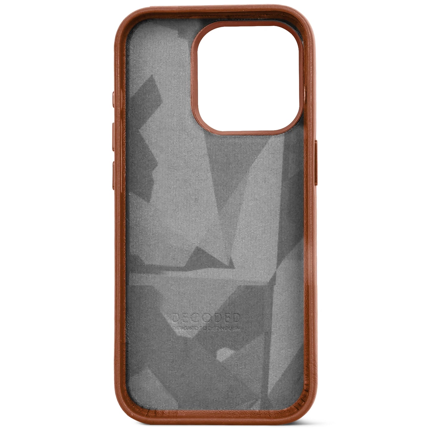 Decoded Housse en cuir pour iPhone 15 Pro - Brun