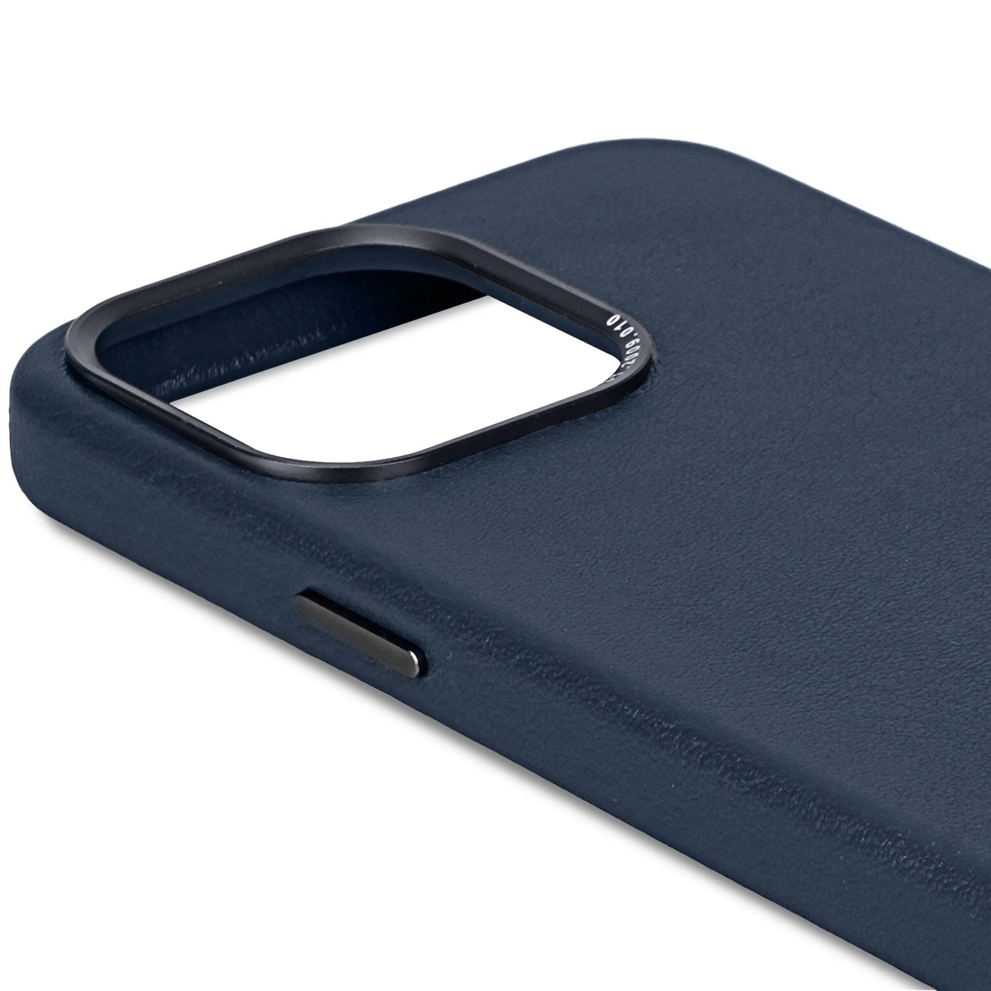 Decoded Housse en cuir pour iPhone 15 Pro - Bleu marine