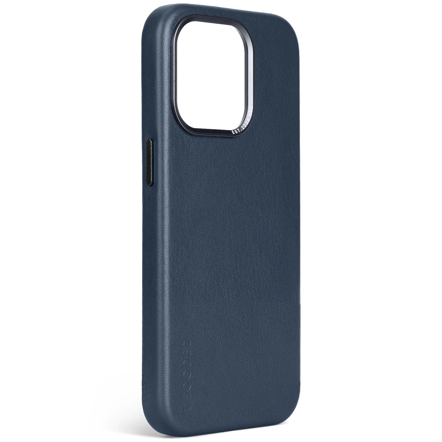 Decoded Housse en cuir pour iPhone 15 Pro - Bleu marine