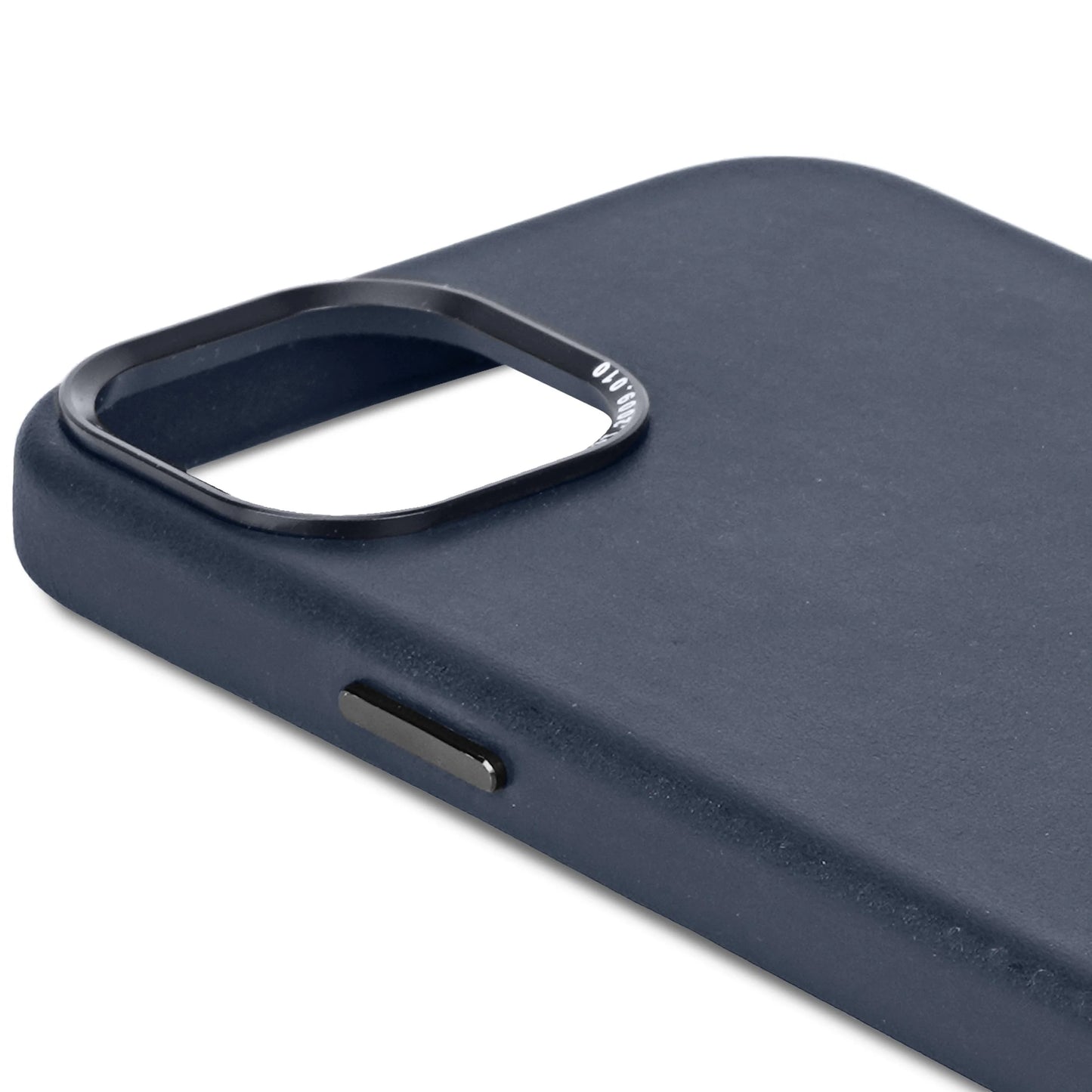 EOL Decoded Housse en cuir pour iPhone 15 Plus - Bleu marine