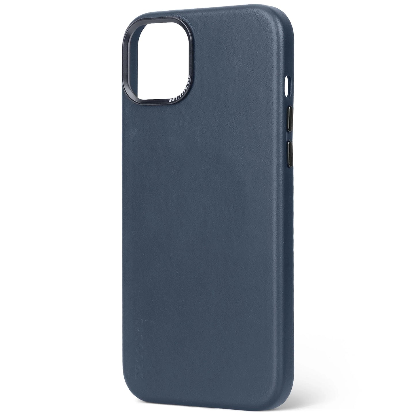 EOL Decoded Housse en cuir pour iPhone 15 Plus - Bleu marine