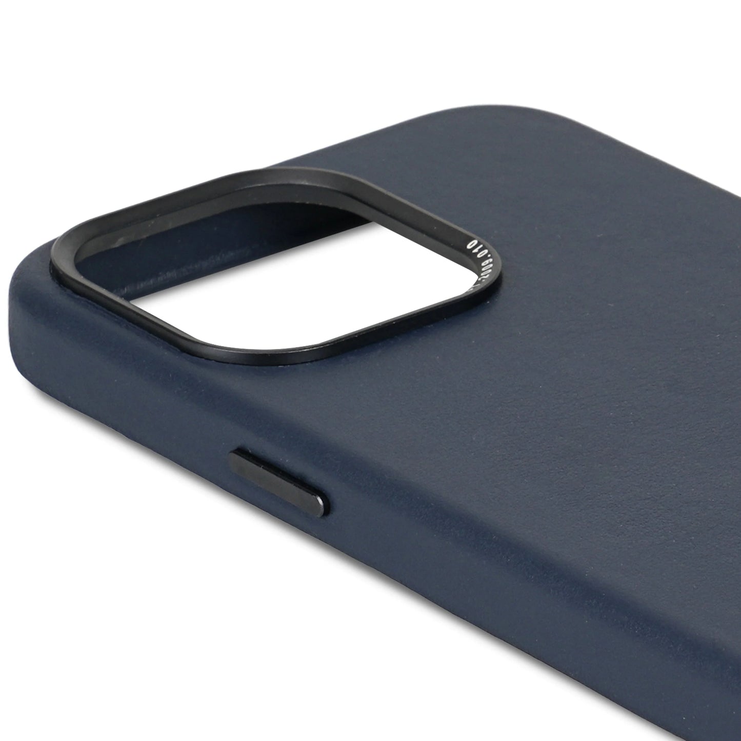 Decoded Housse en cuir pour iPhone 15 Pro Max - Bleu marine