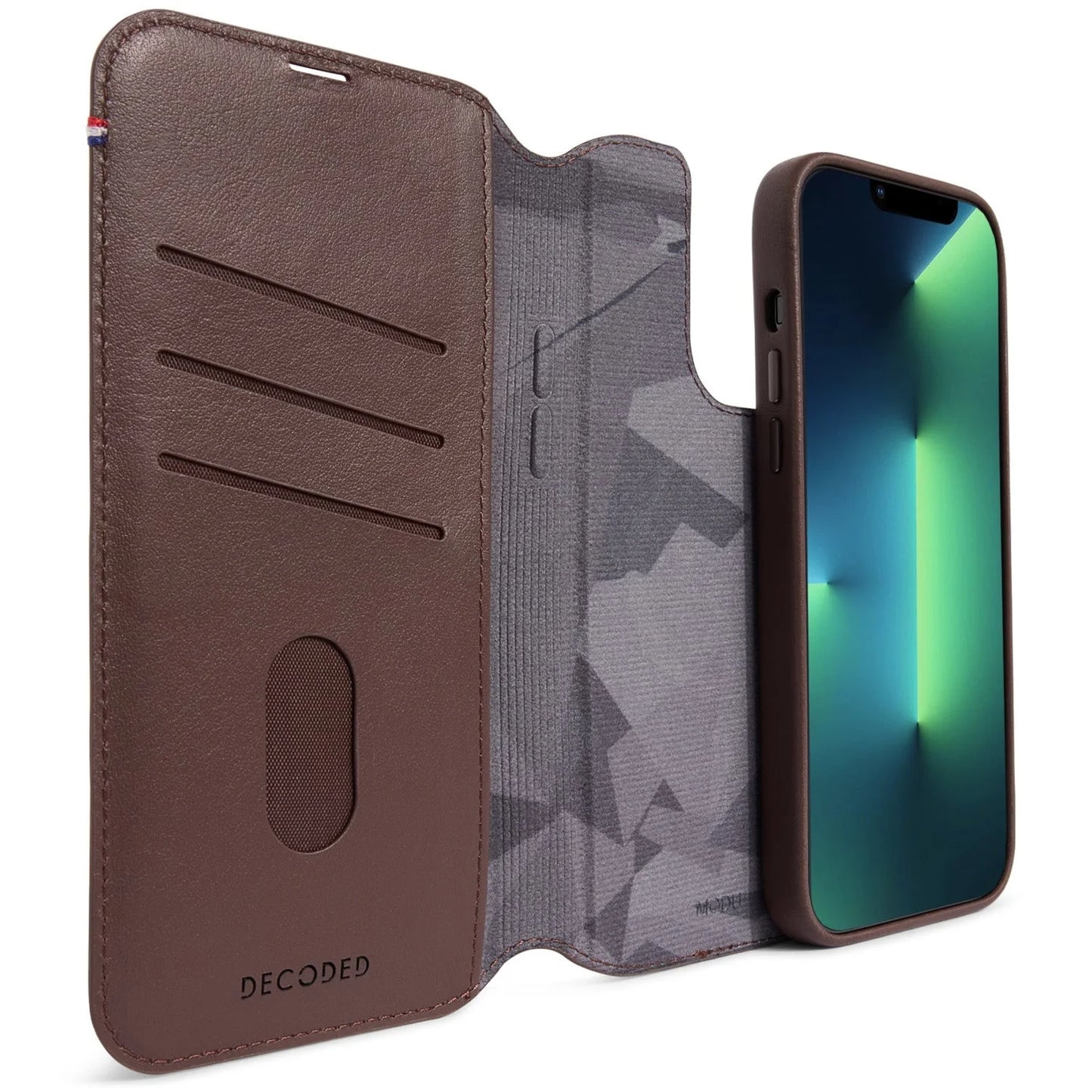 EOL Decoded Detachable Wallet pour iPhone 14 Pro - Brun