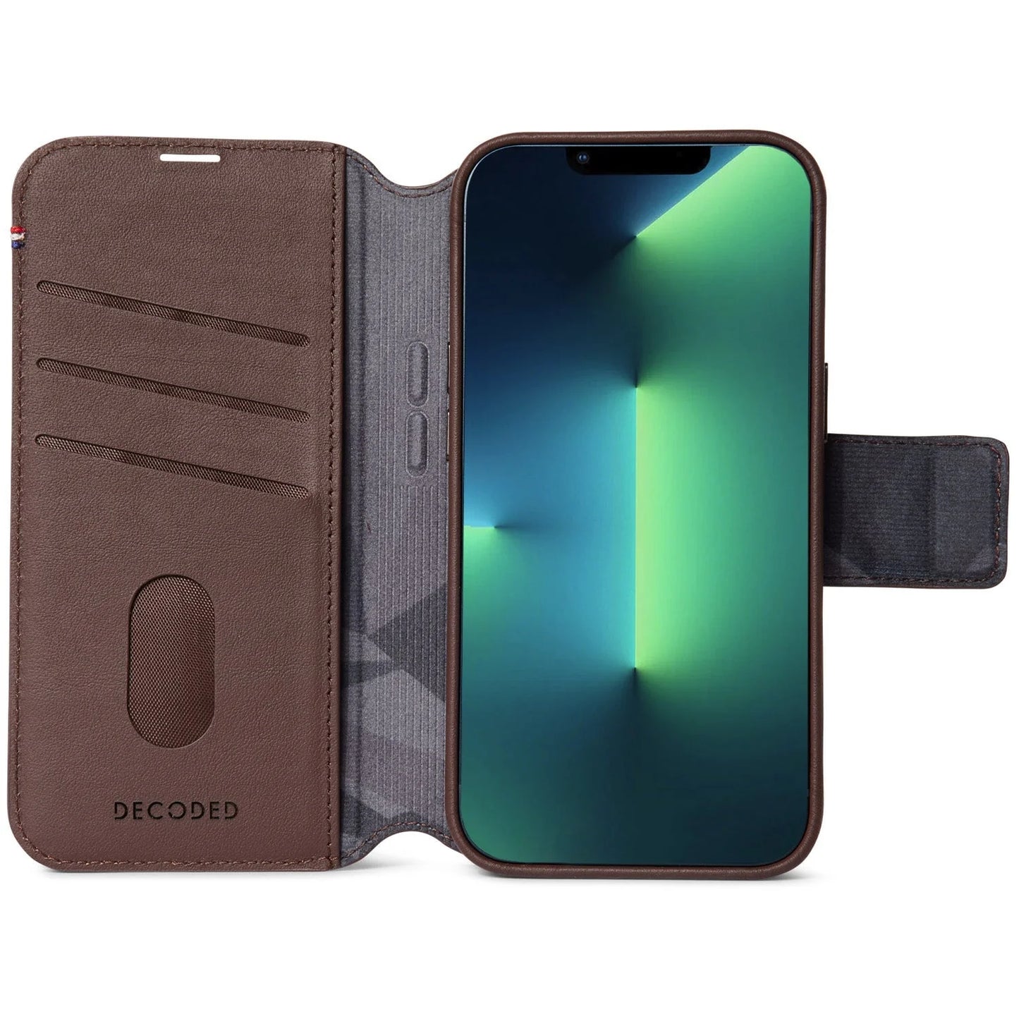 Decoded Detachable Wallet voor iPhone 14 Plus - Bruin