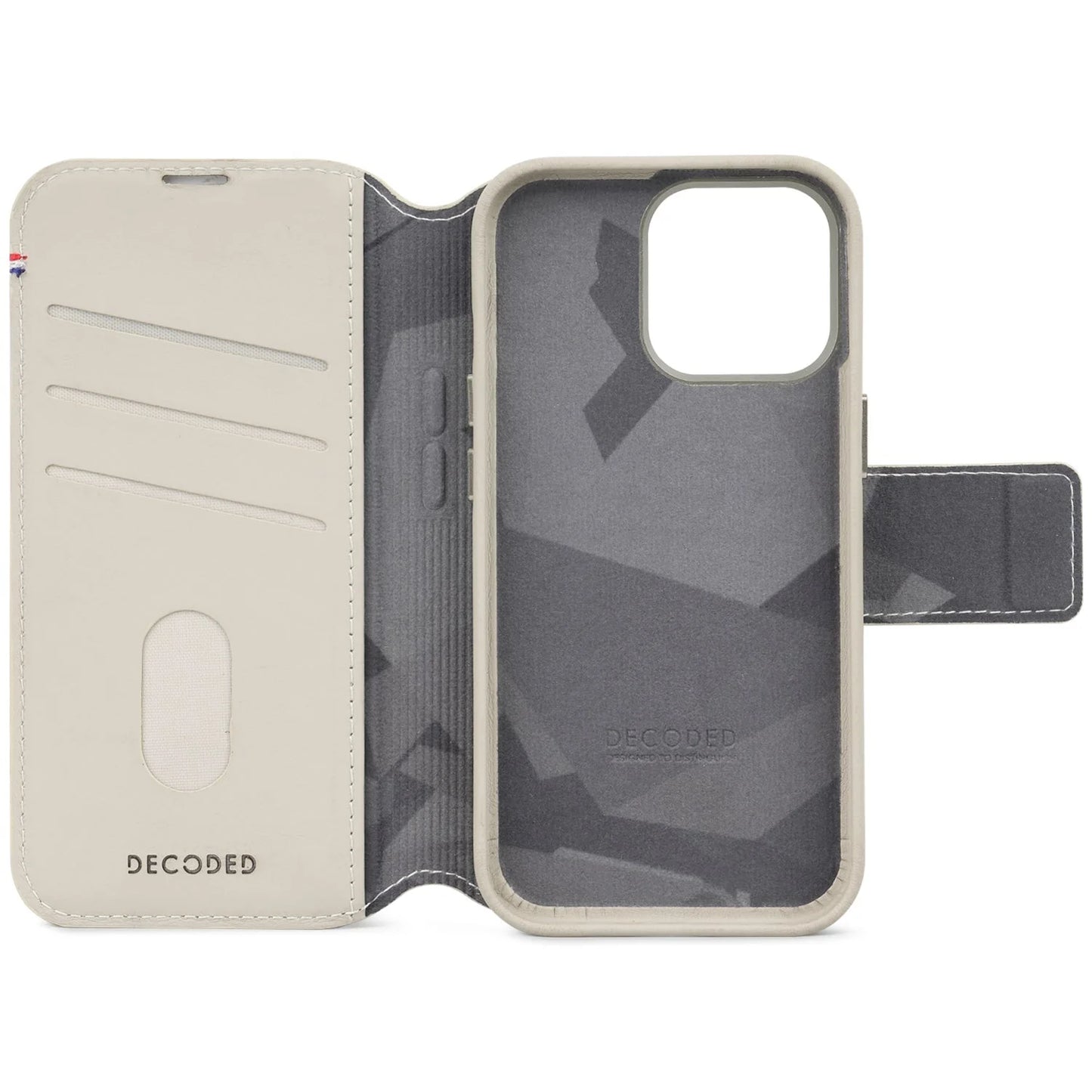 Decoded Detachable Wallet voor iPhone 15 Pro - Klei