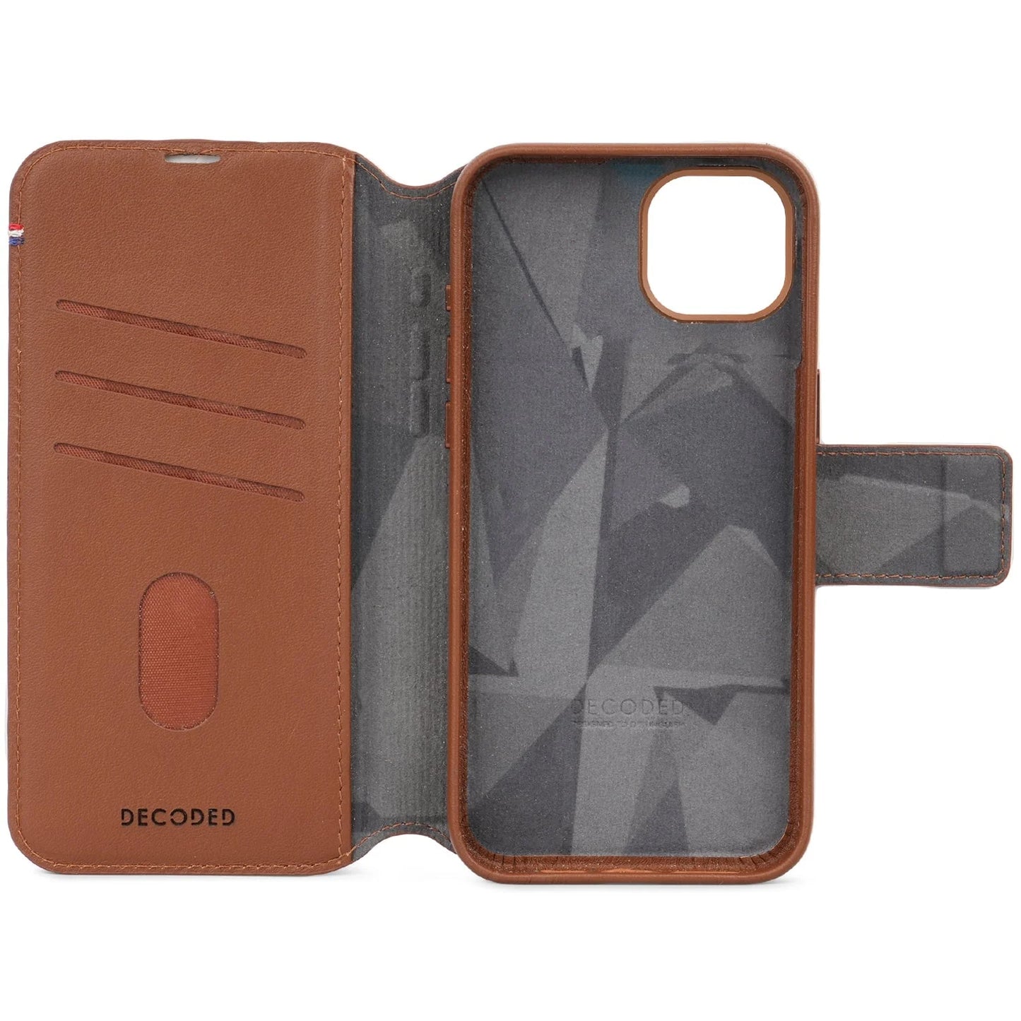 Decoded Detachable Wallet pour iPhone 15 - Brun