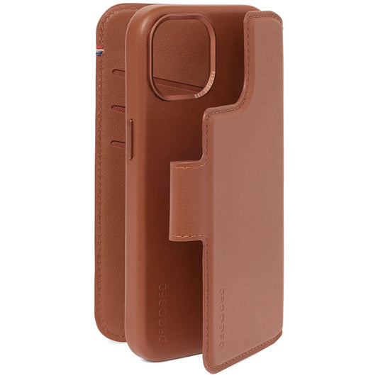 EOL Decoded Detachable Wallet voor iPhone 15 Plus - Bruin