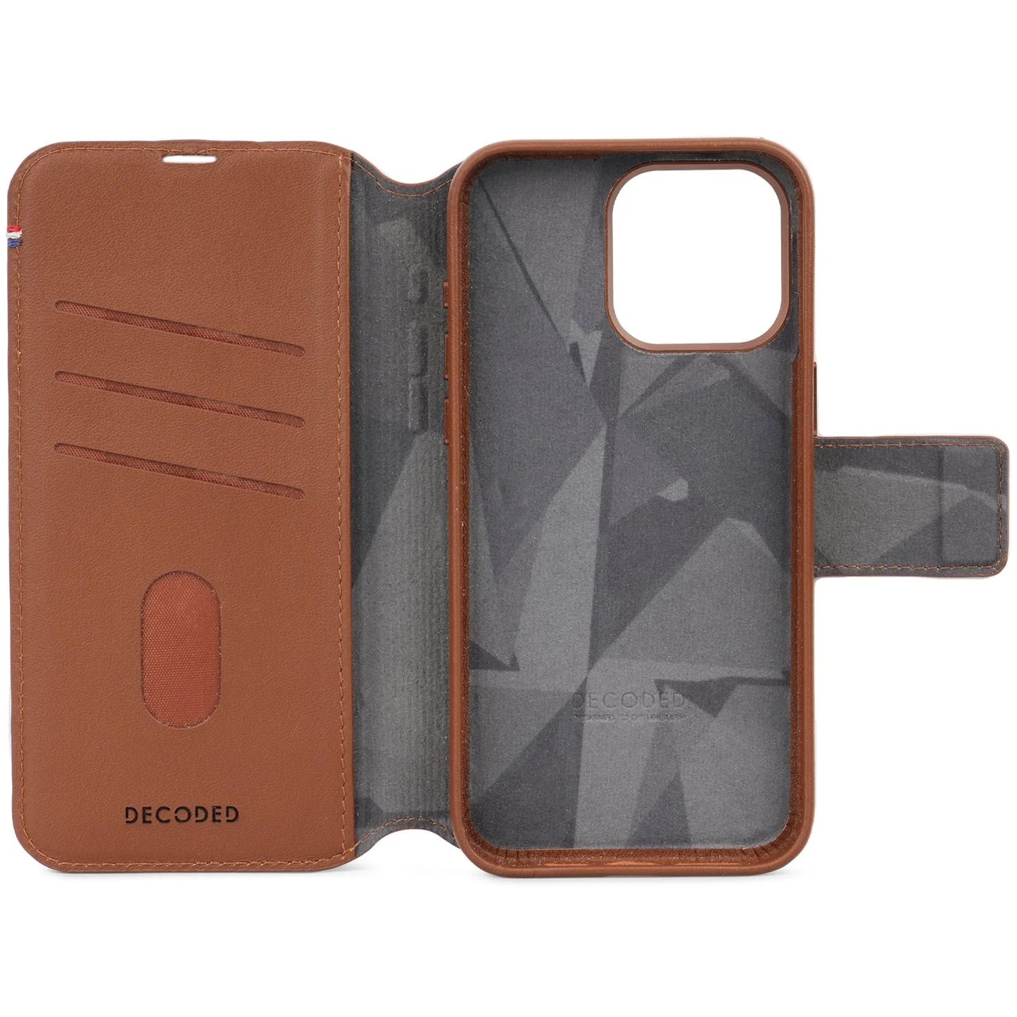 Decoded Detachable Wallet voor iPhone 15 Pro - Bruin