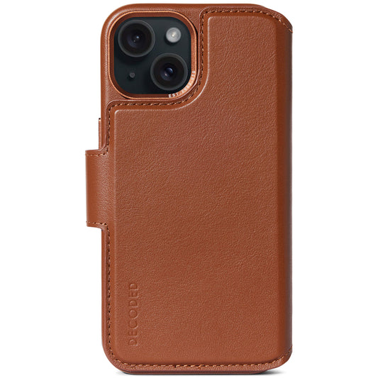 Decoded Detachable Wallet voor iPhone 15 - Bruin