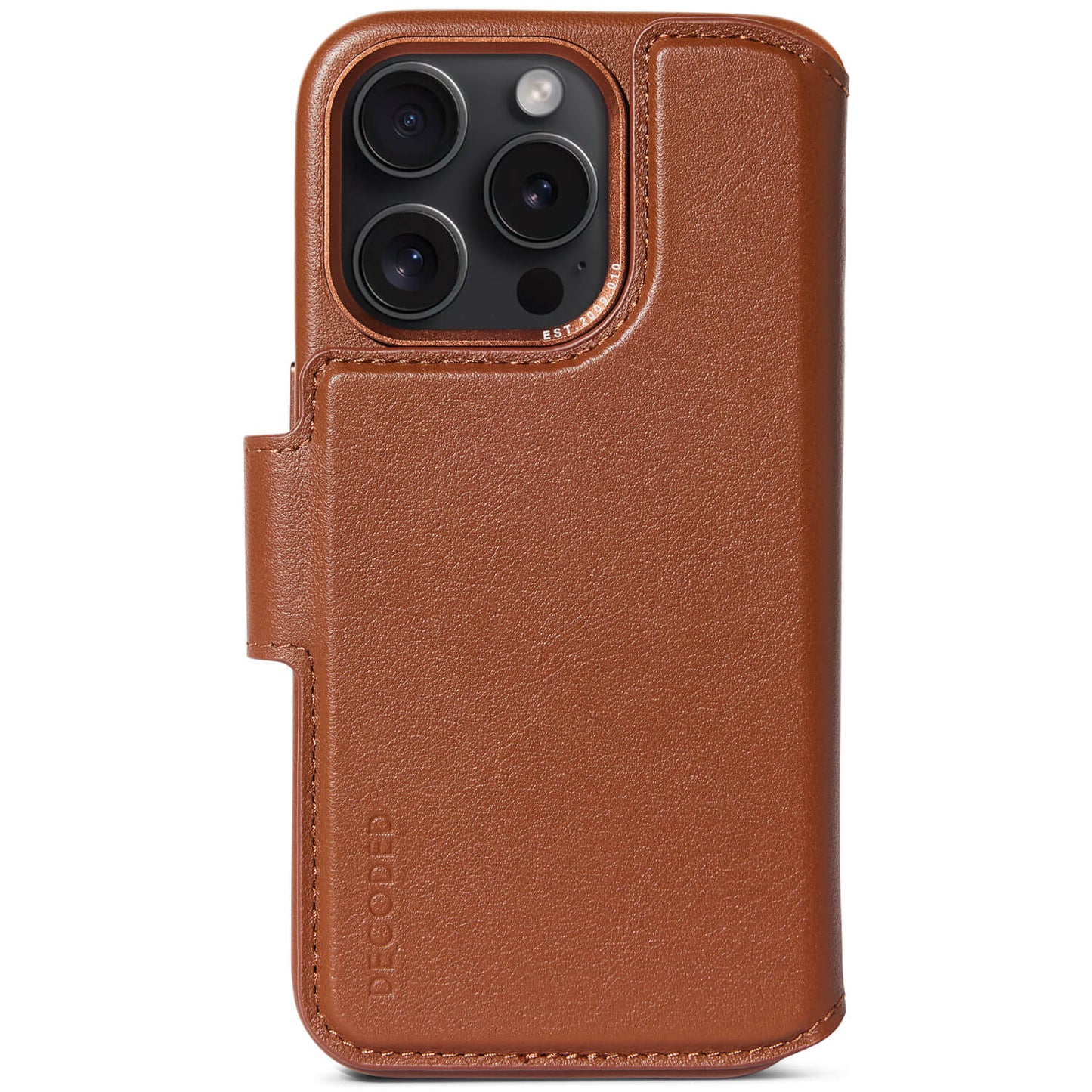 Decoded Detachable Wallet voor iPhone 15 Pro - Bruin