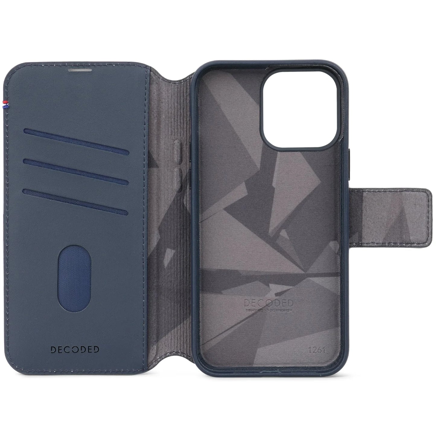 Decoded Detachable Wallet voor iPhone 15 Pro Max - Marineblauw