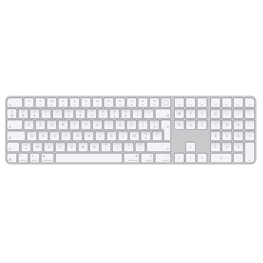 Magic Keyboard avec Touch ID et pavé numérique pour les Mac avec puce Apple - Français - Touches blanches (USB-C)