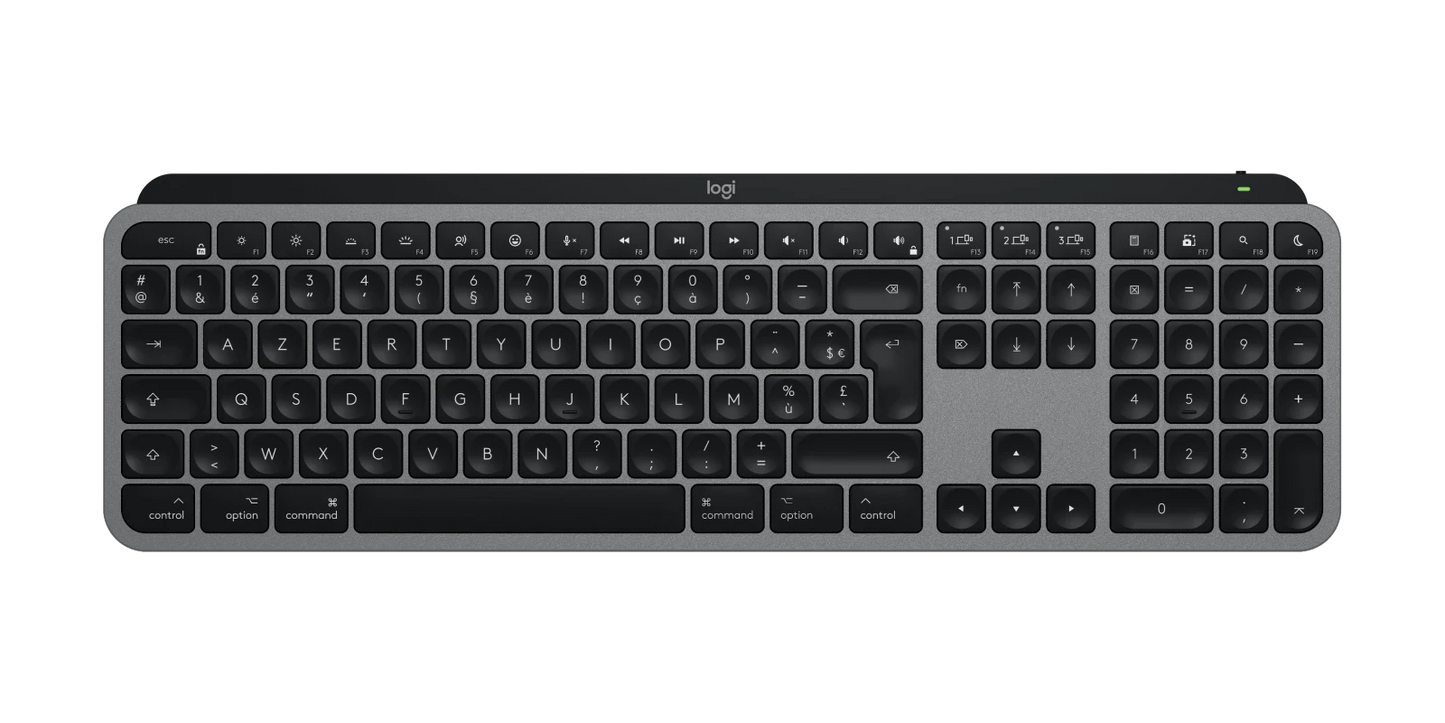 Logitech MX Keys S pour Mac - Gris sidéral - Français (Azerty)