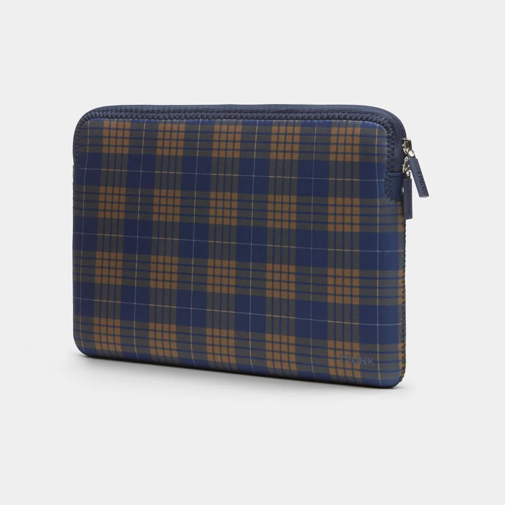 Trunk Housse en néoprène pour MacBook 13 pouces - Navy Tartan