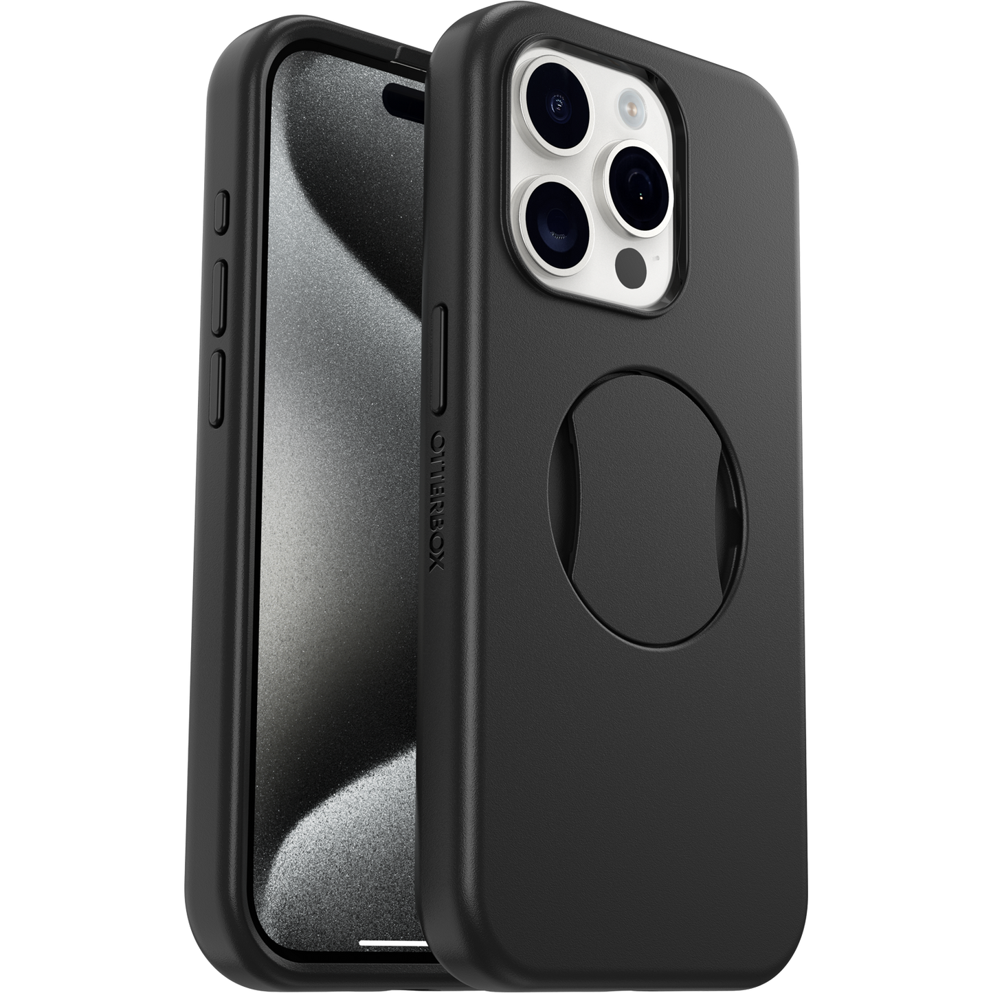 OtterBox Ottergrip Symmetry hoesje voor iPhone 15 Pro - Zwart